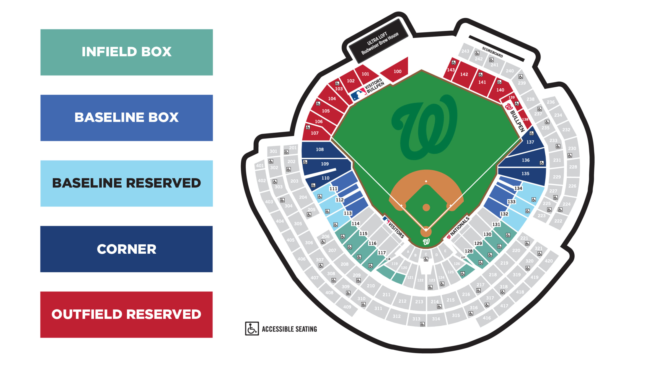 Holiday Packs Seating Chart
