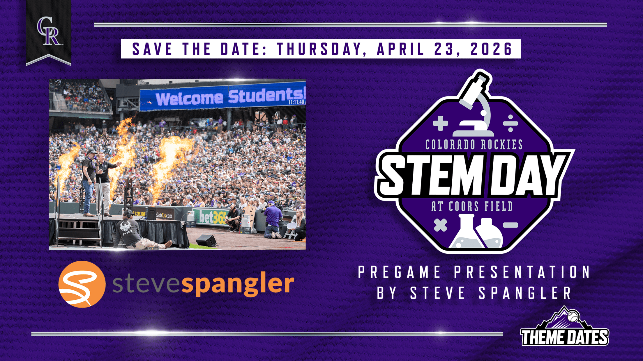 Save the date for STEM Day at Coors Field on Thursday, April 23