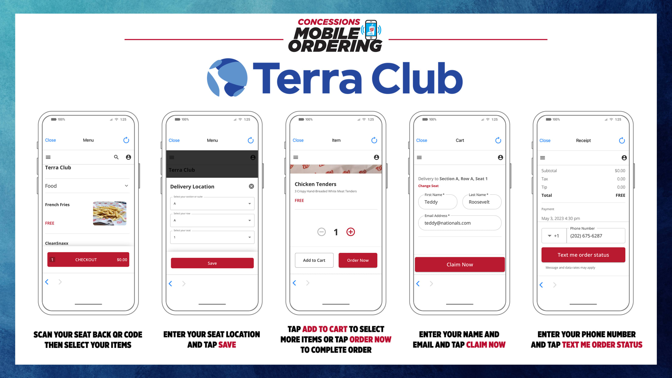 Mobile Ordering - Terra Club