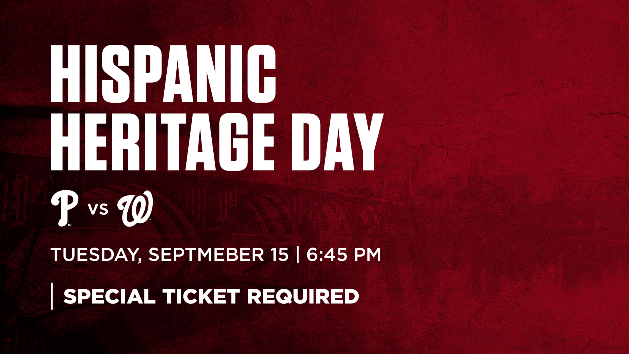 Hispanic Heritage Day: Tuesday, September 15 vs. Philadelphia Phillies