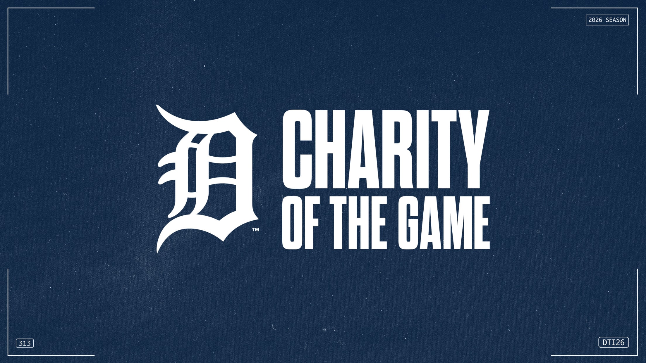 Detroit Tigers Charity of the Game