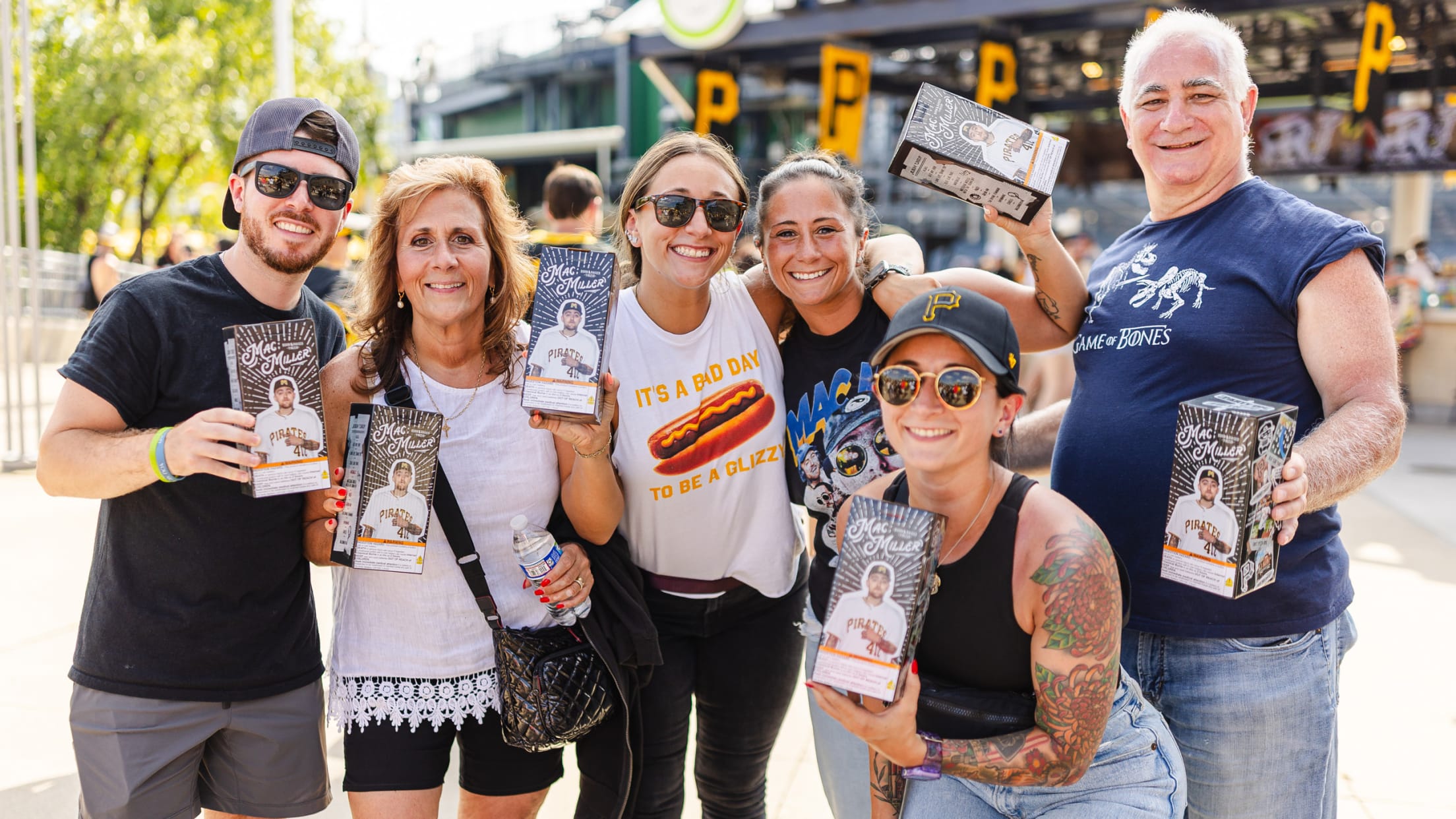 Bobblehead giveaway outside PNC Park