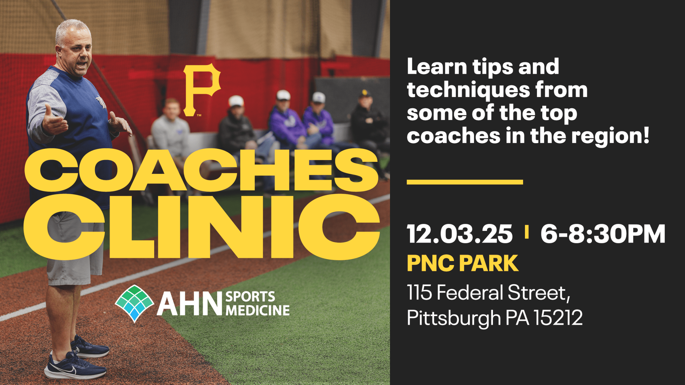 Coaches Clinic at PNC Park - December 3, 2025