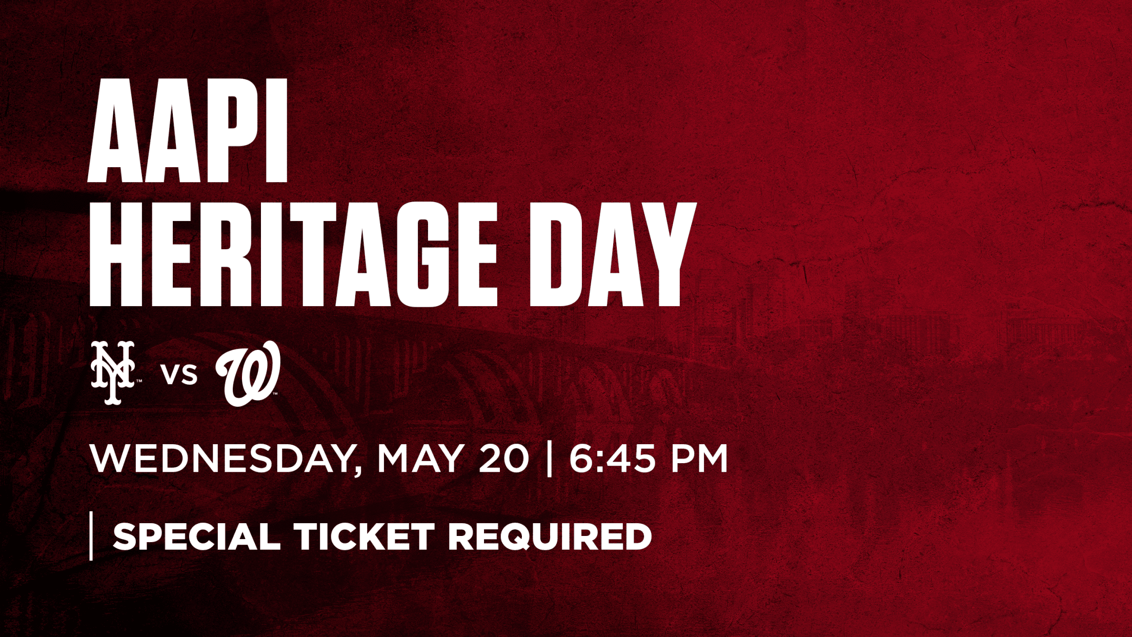 AAPI Heritage Day: Wednesday, May 20 vs. New York Mets