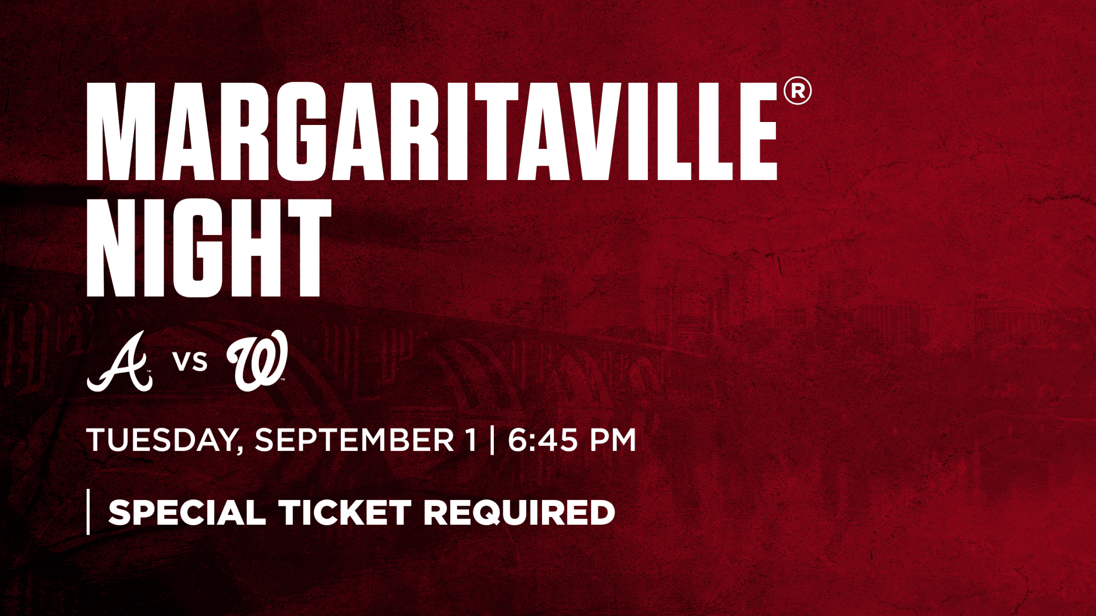 Margaritaville® Night: Tuesday, September 1 vs. Atlanta Braves