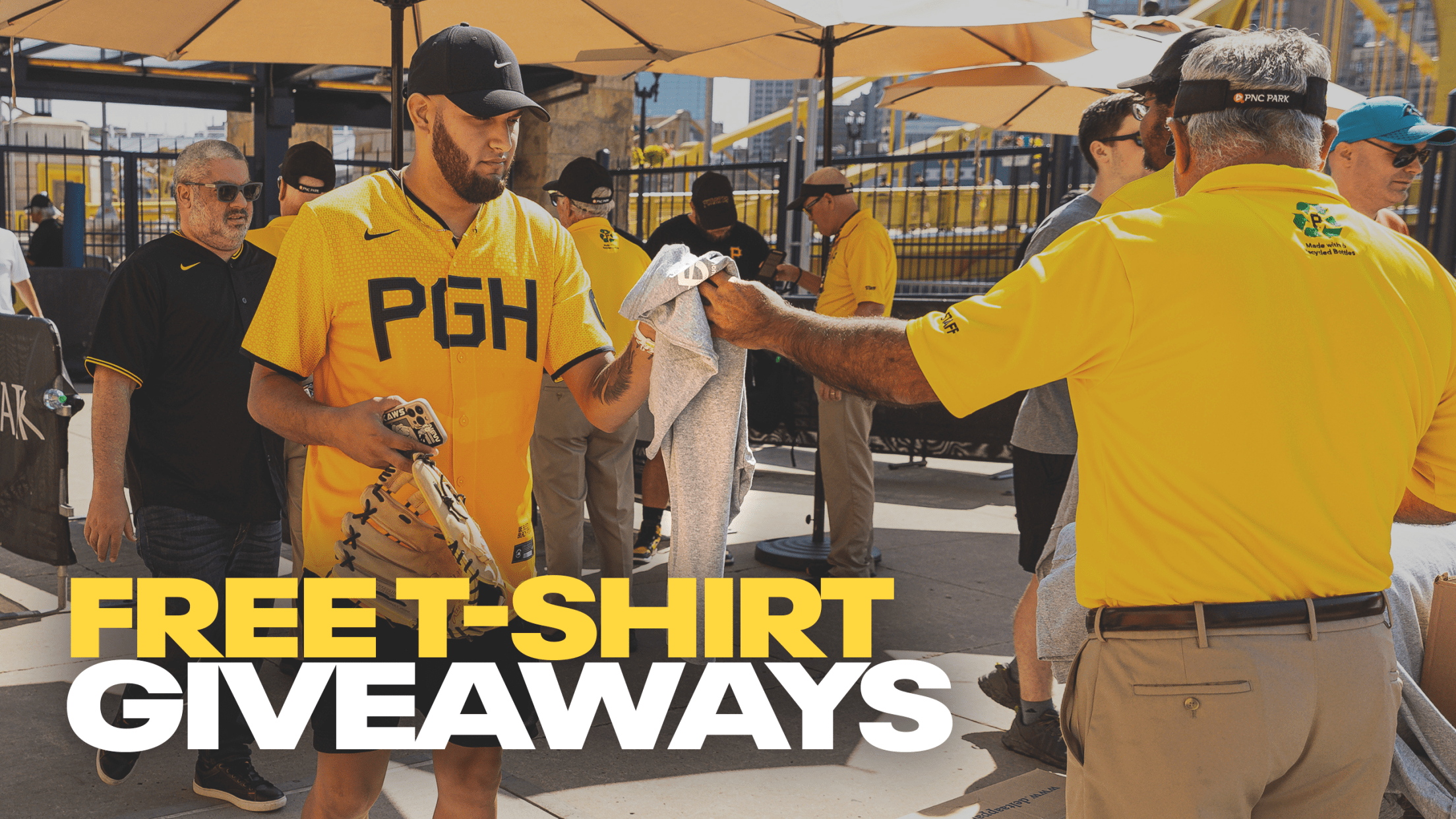 Free T-shirt Giveaways at PNC Park