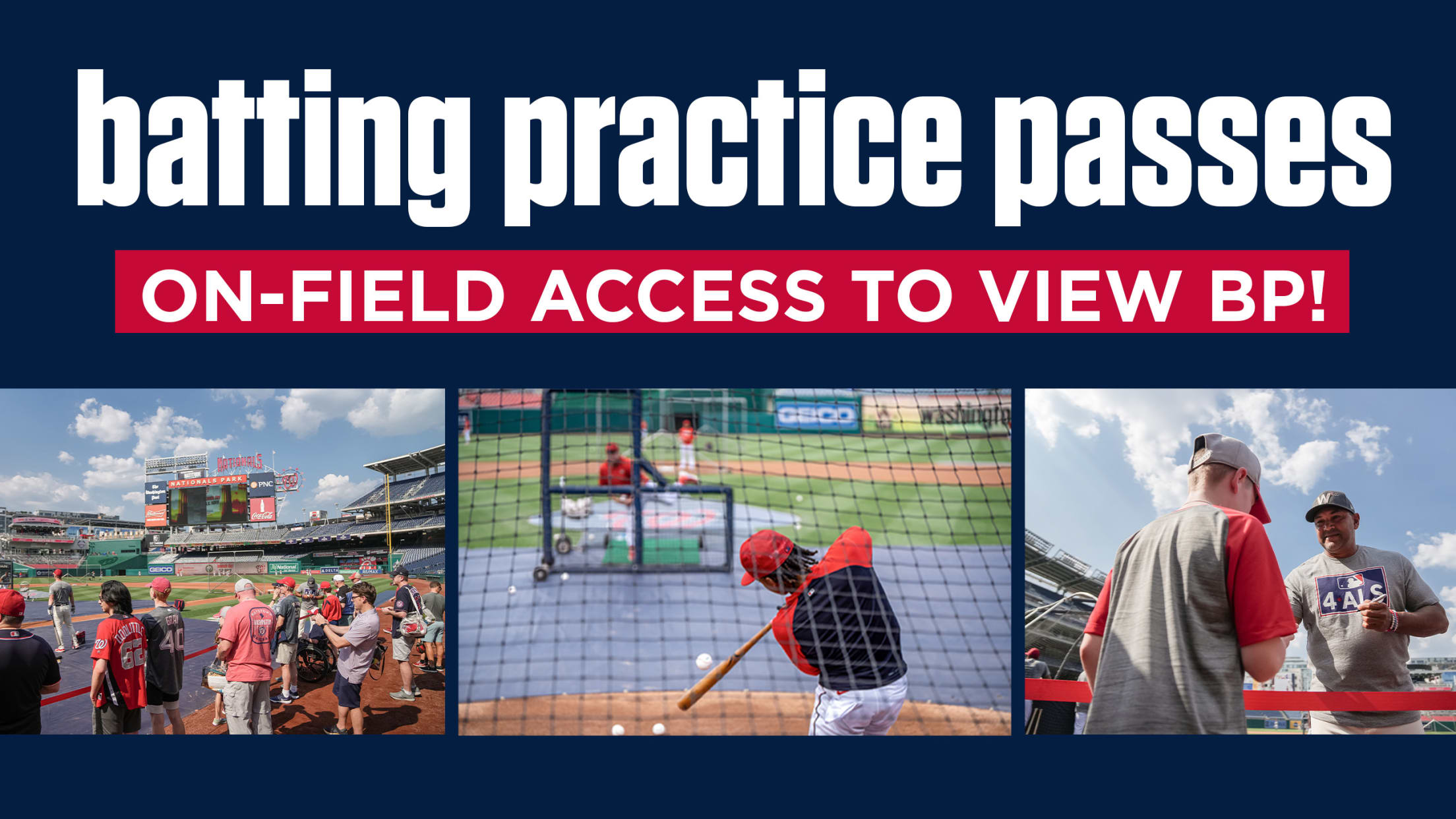 Batting Practice On-Field Passes