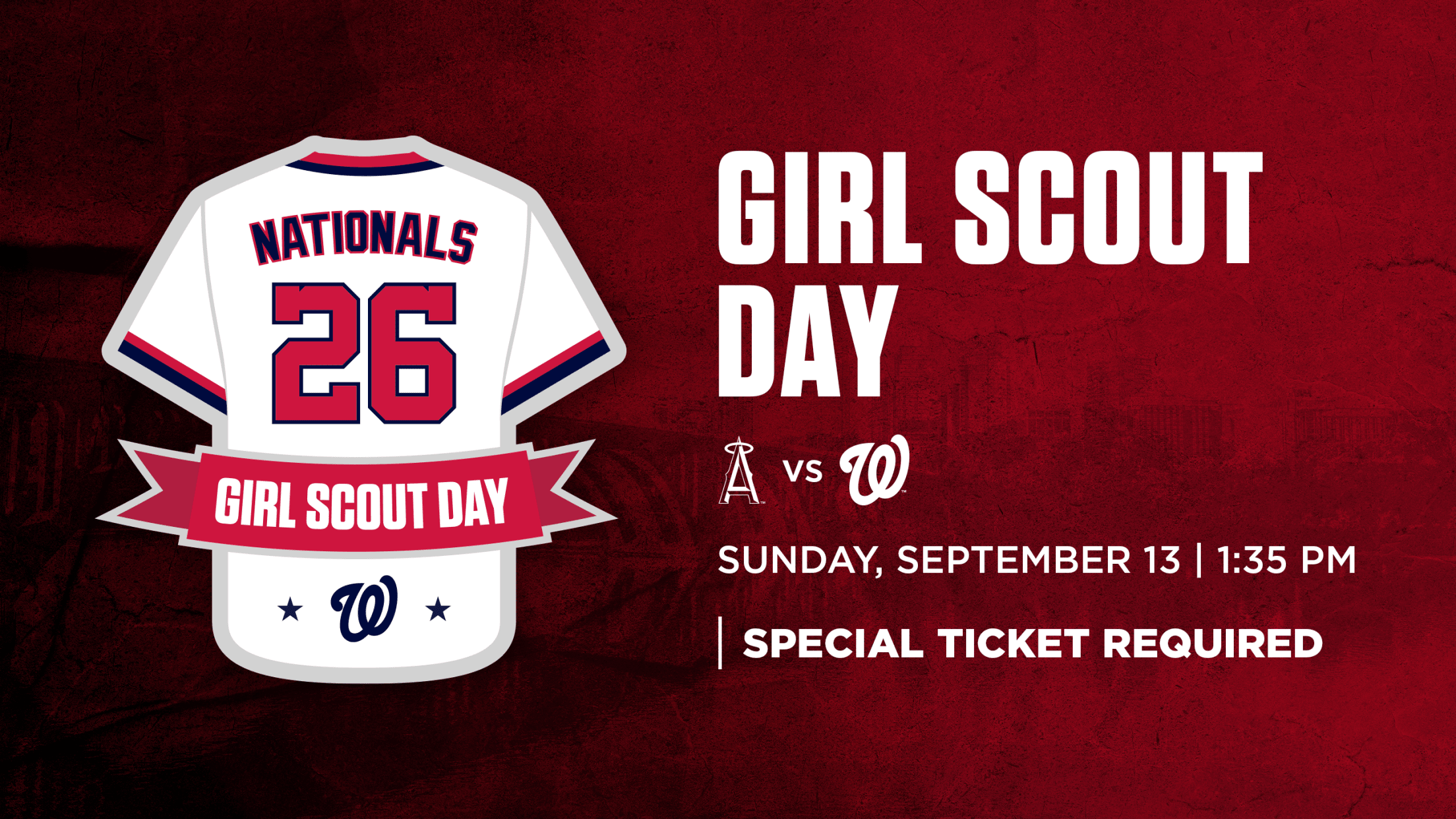 Girl Scout Day: Sunday, September 13 vs. Los Angeles Angels