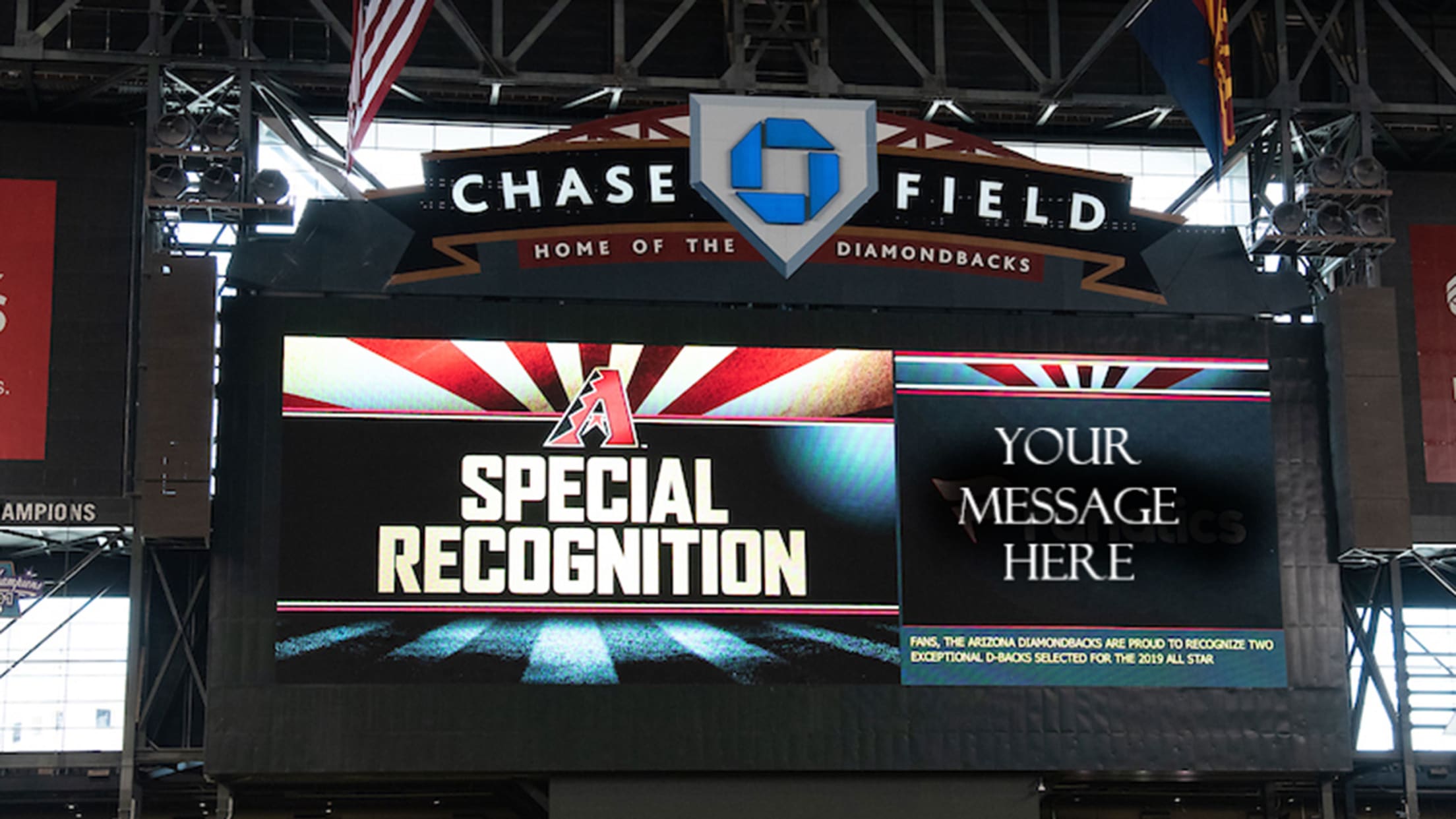 Chase Field Scoreboard