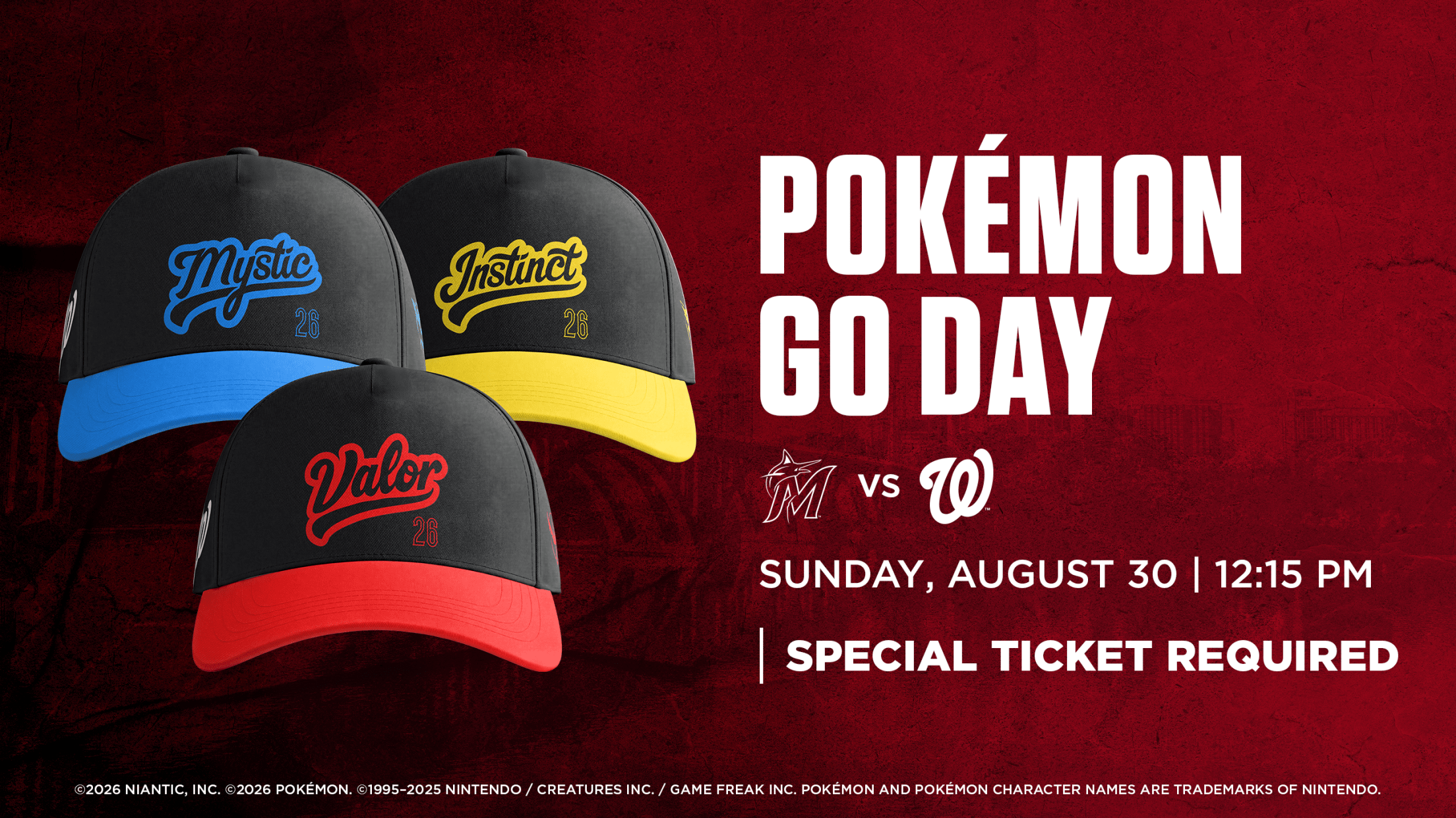 Pokémon GO Day - Sunday, August 30 vs. Miami Marlins