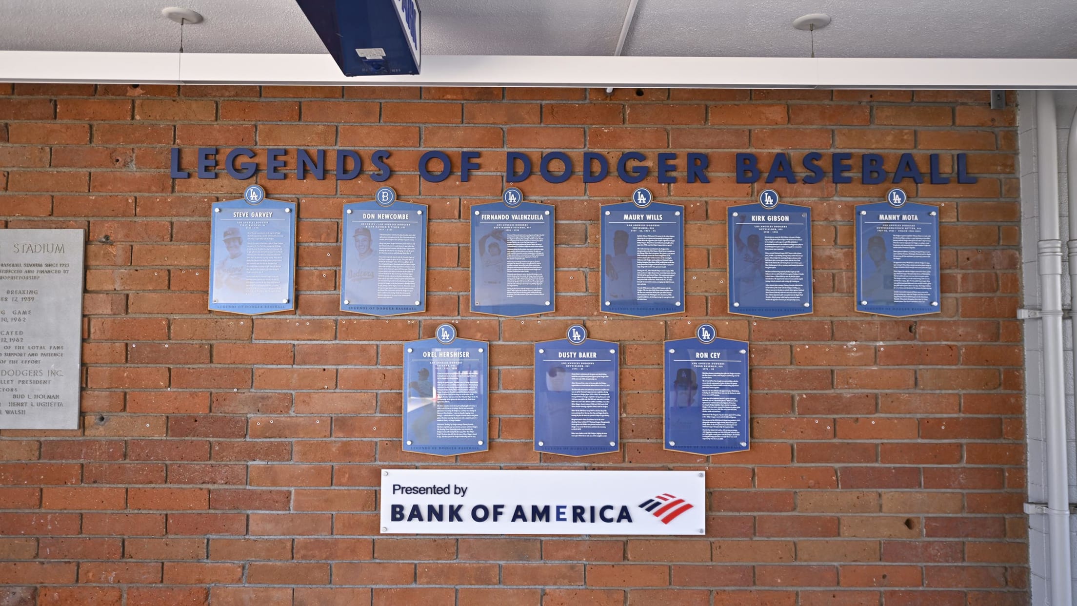 Attractions - Legends of Dodger Baseball Plaques