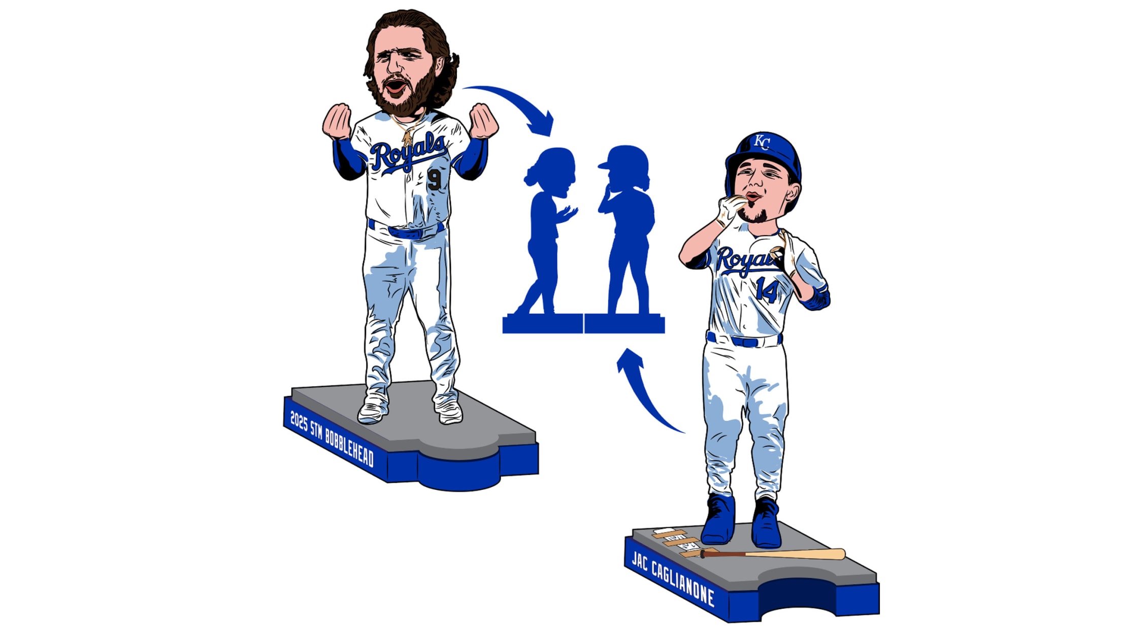 2026 STM Renewal Gift Jac and Vinnie Bobblehead Set