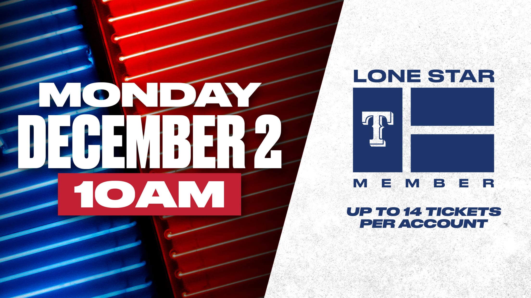 Lone Star Members - Monday December 2 at 10am