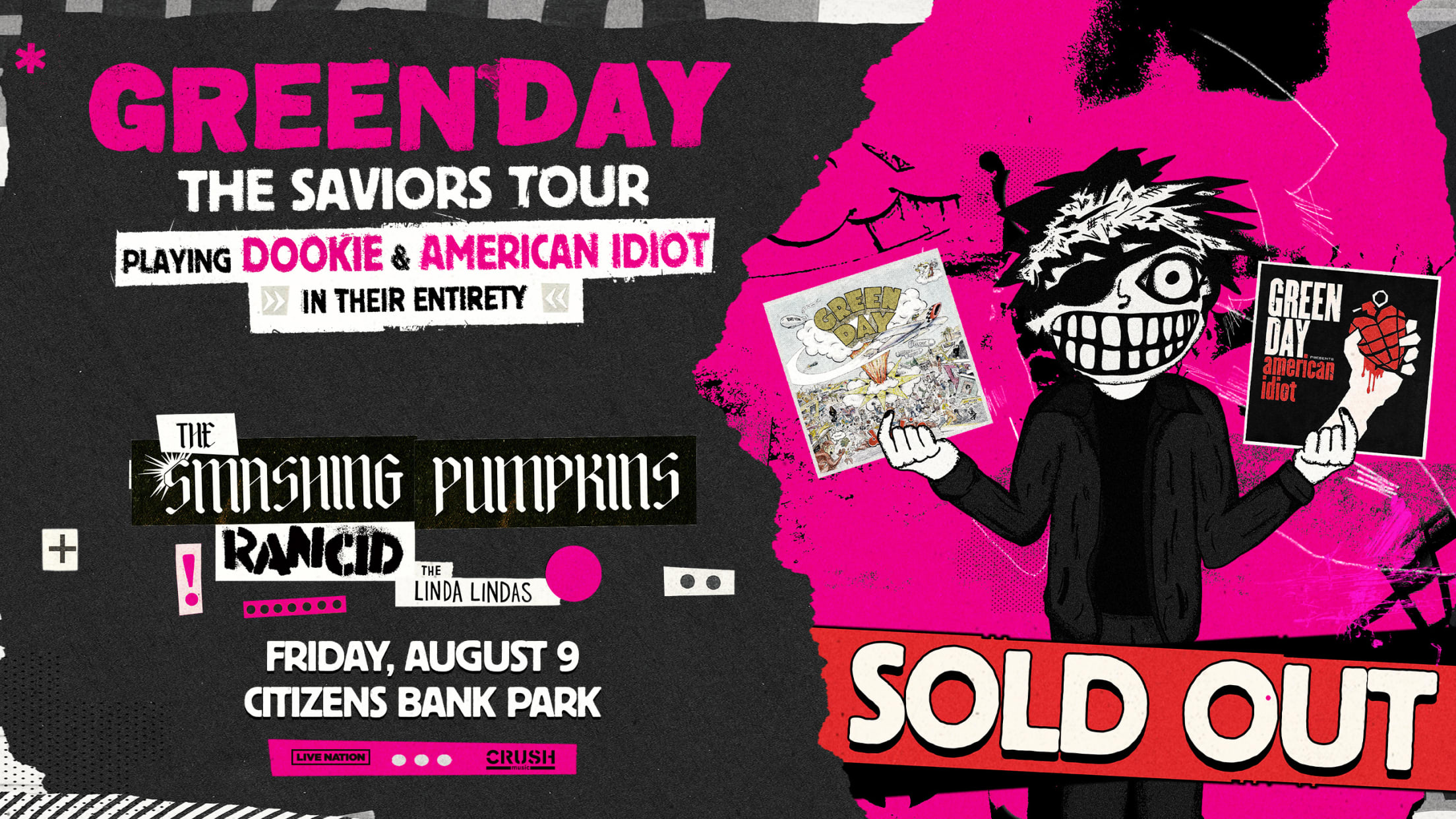 Green Day - The Saviors Tour - Friday, August 9, Citizens Bank Park - SOLD OUT