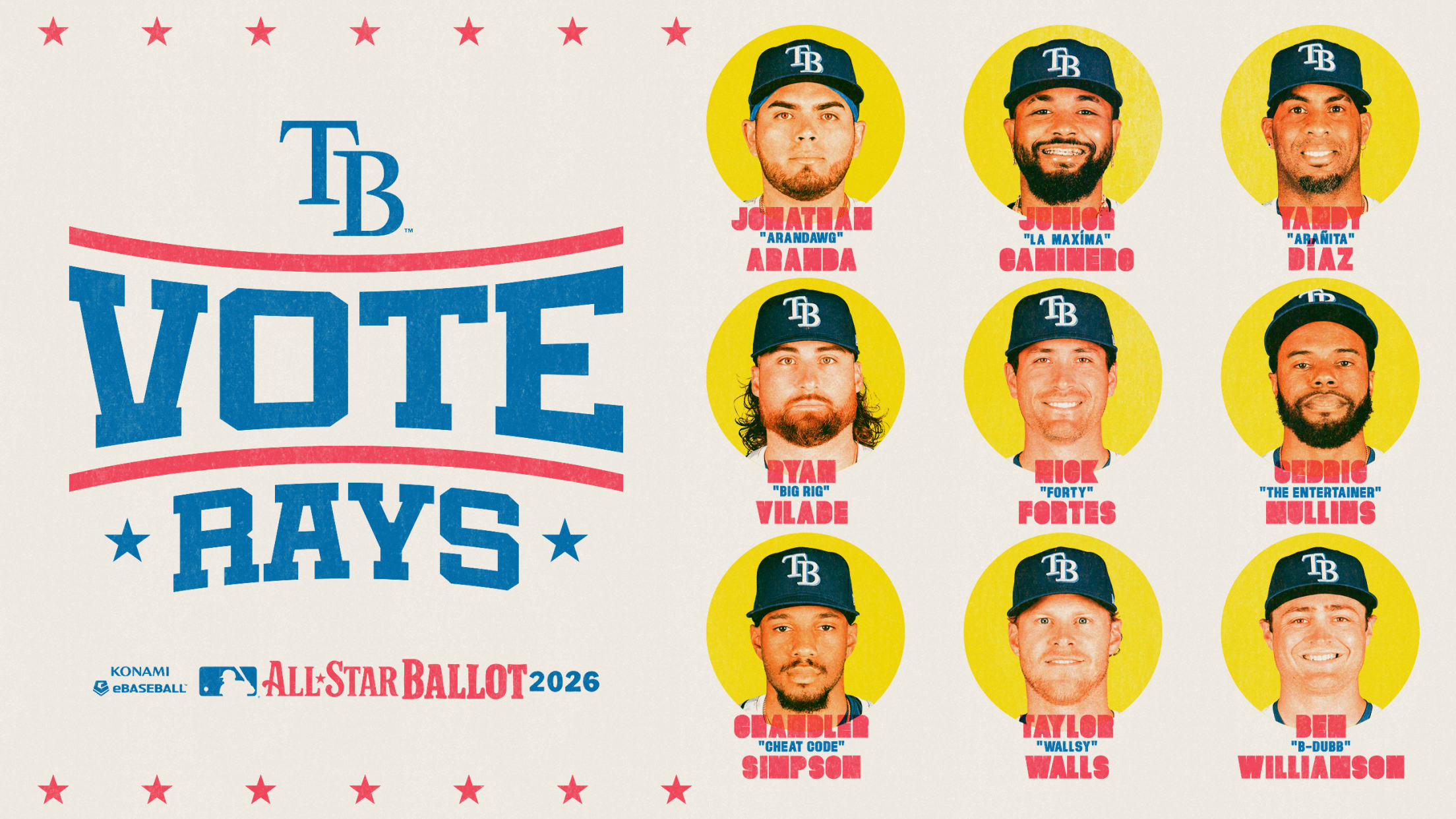 Vote Rays: Konami eBaseball All-Star Ballot 2026