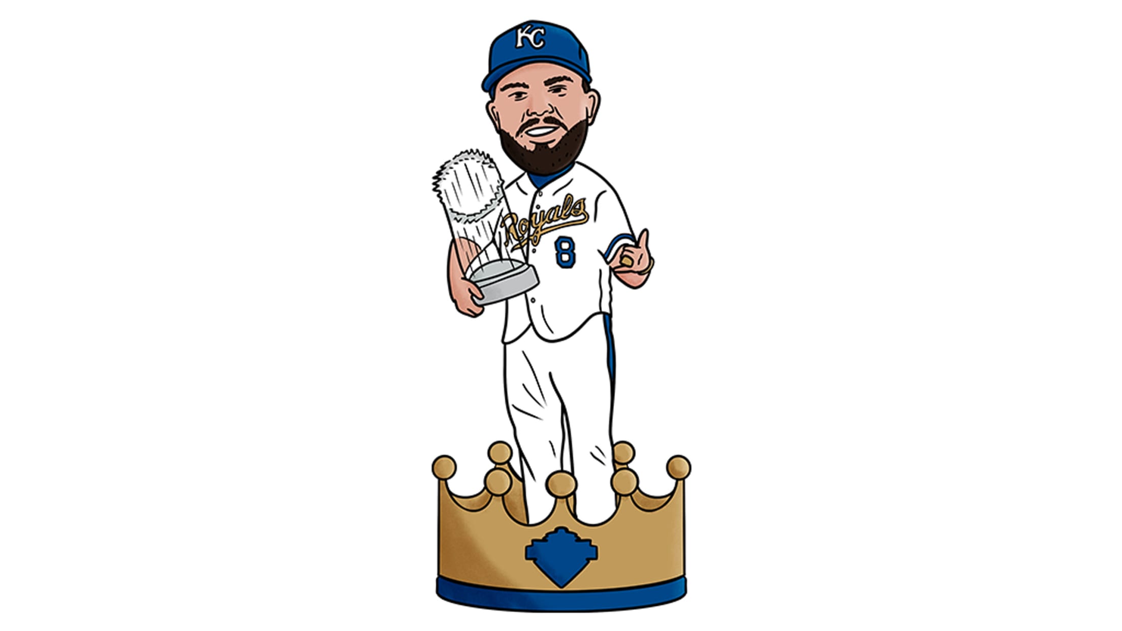 2015 Champs Bobblehead Collection - Mike Moustakas