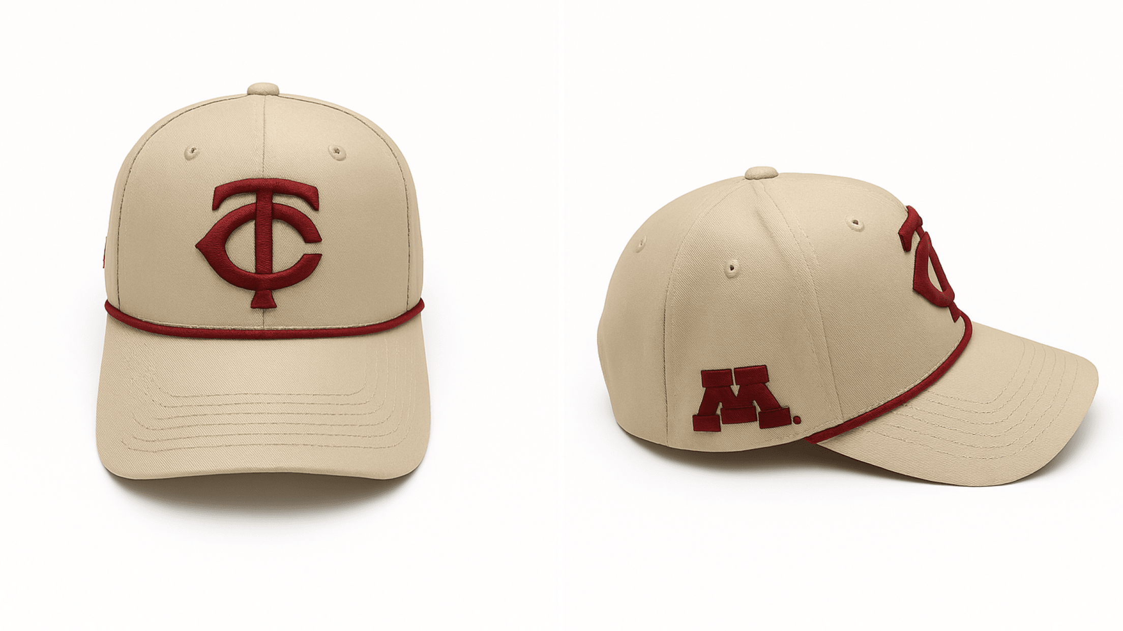 exclusive co-themed U of M Twins rope hat
