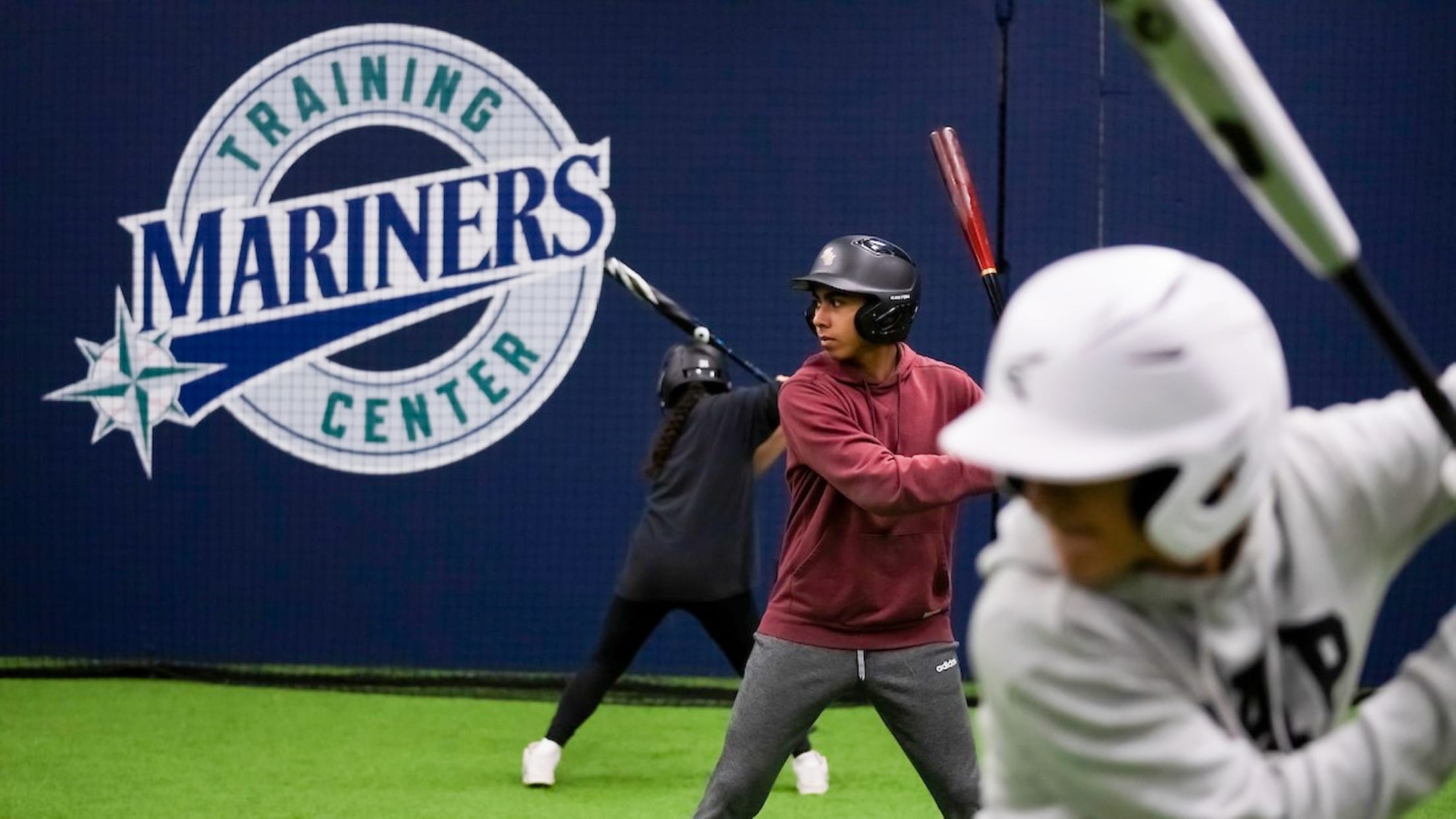 Image of kids training at Mariners Training Center.