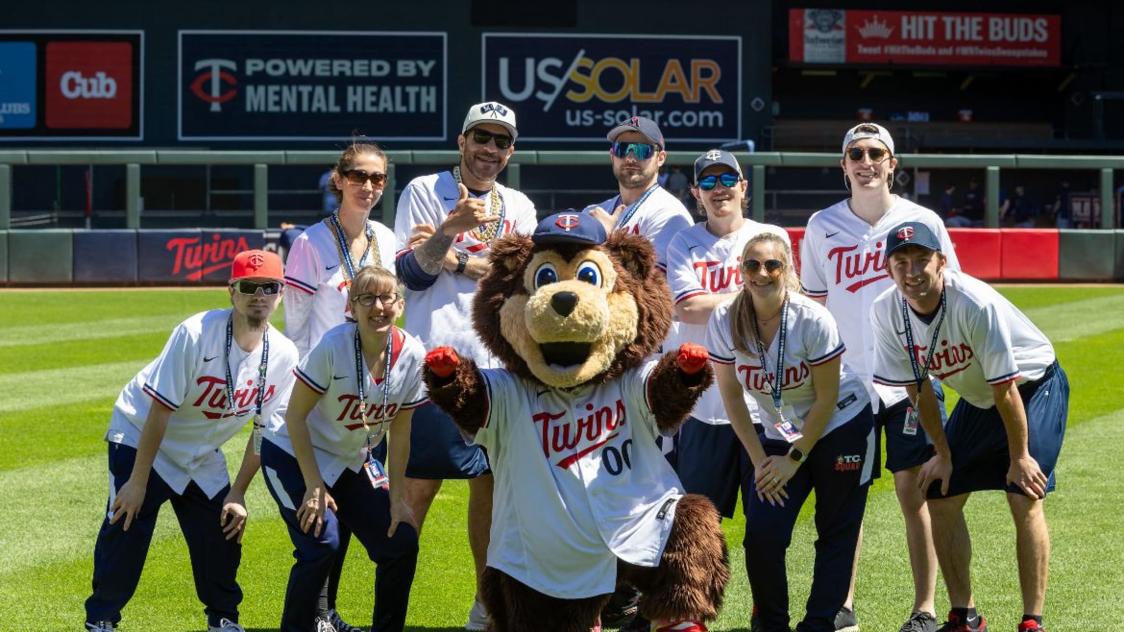 Twins employees at Target Field