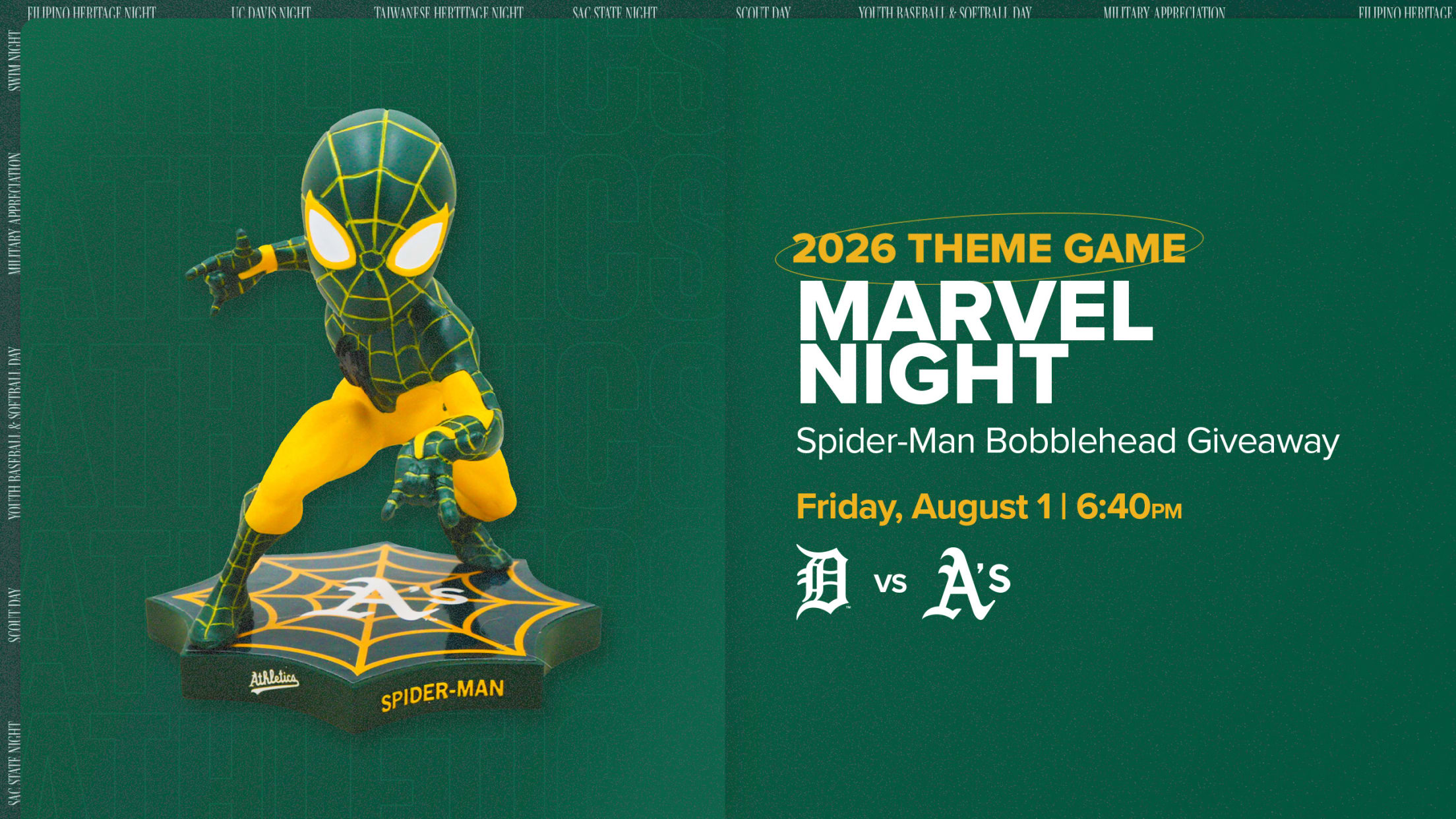 Marvel Night: Friday, August 1 at 6:40 pm PT