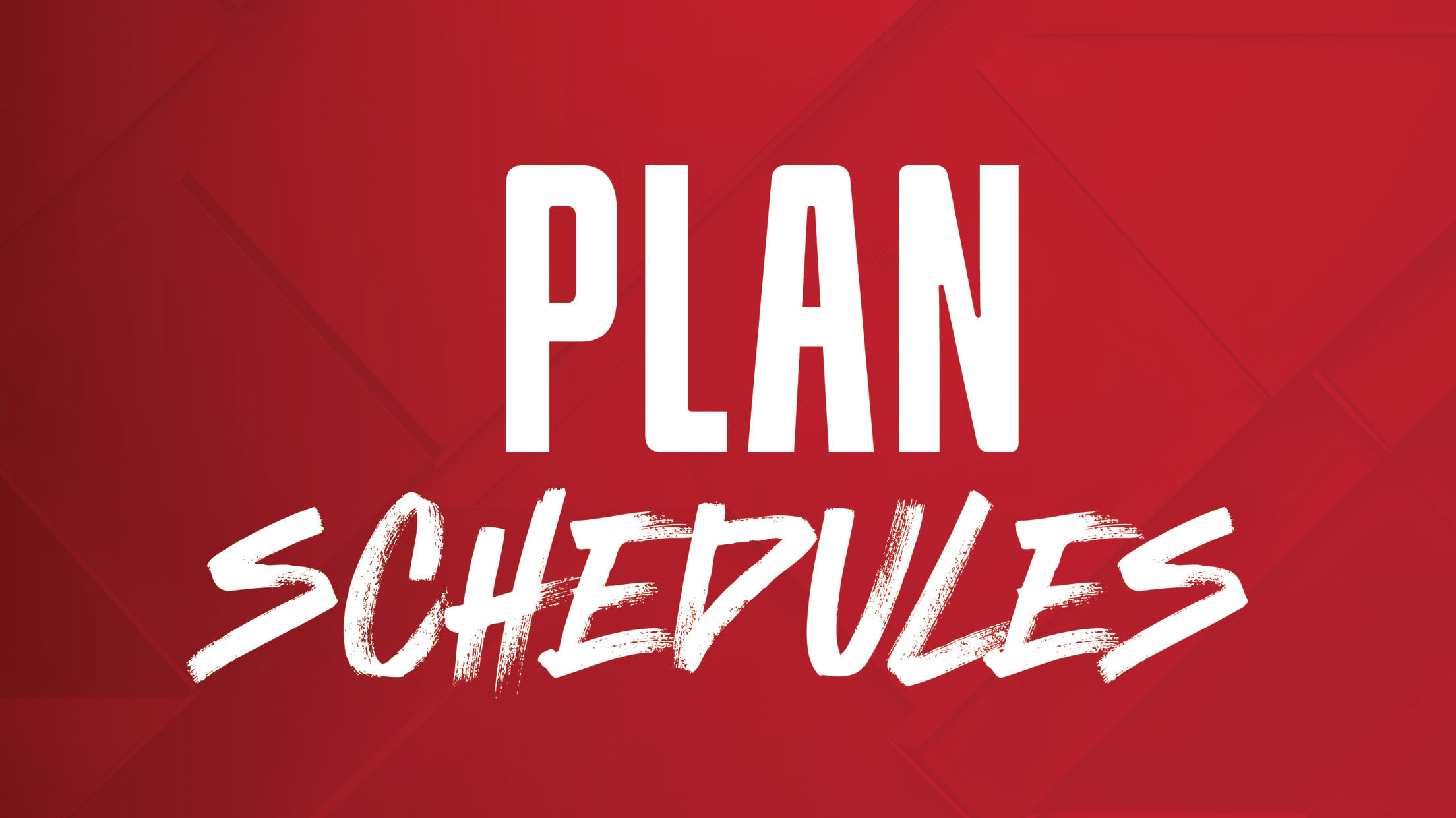 Plan Schedules