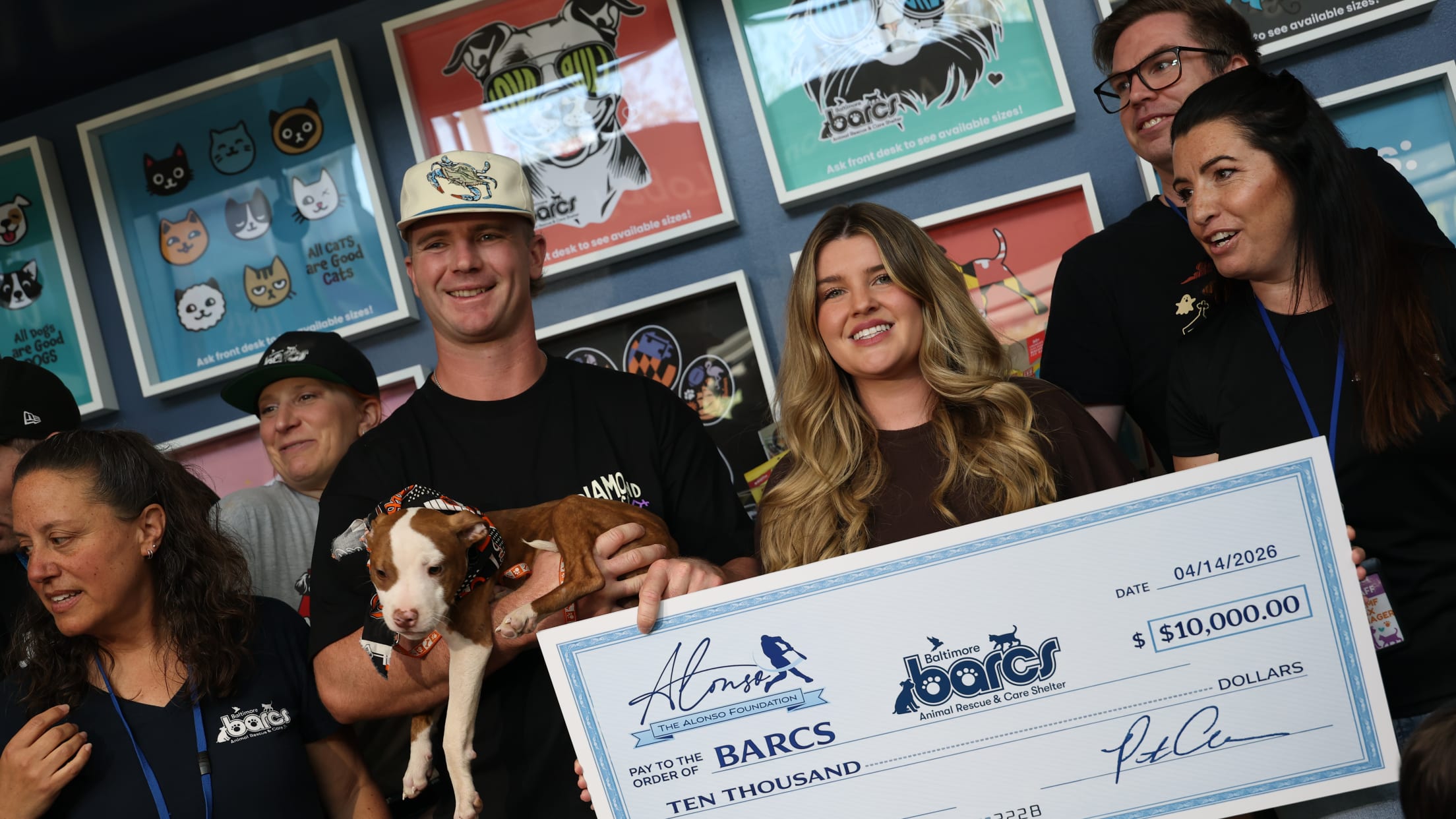 Pete Alonso donates $10,000 to Baltimore Animal Rescue Care Shelter (BARCS)