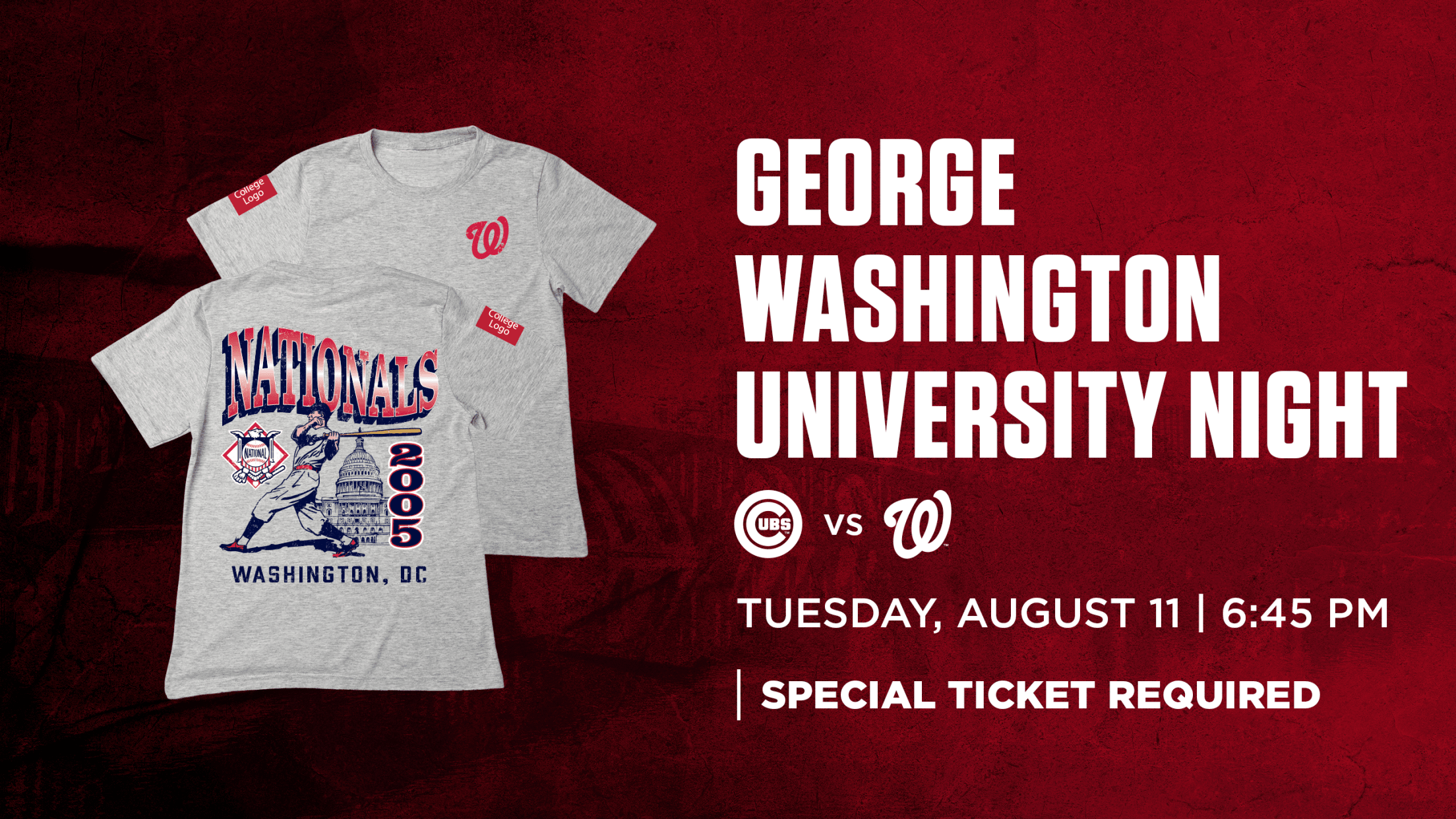 George Washington University Day - Tuesday, August 11