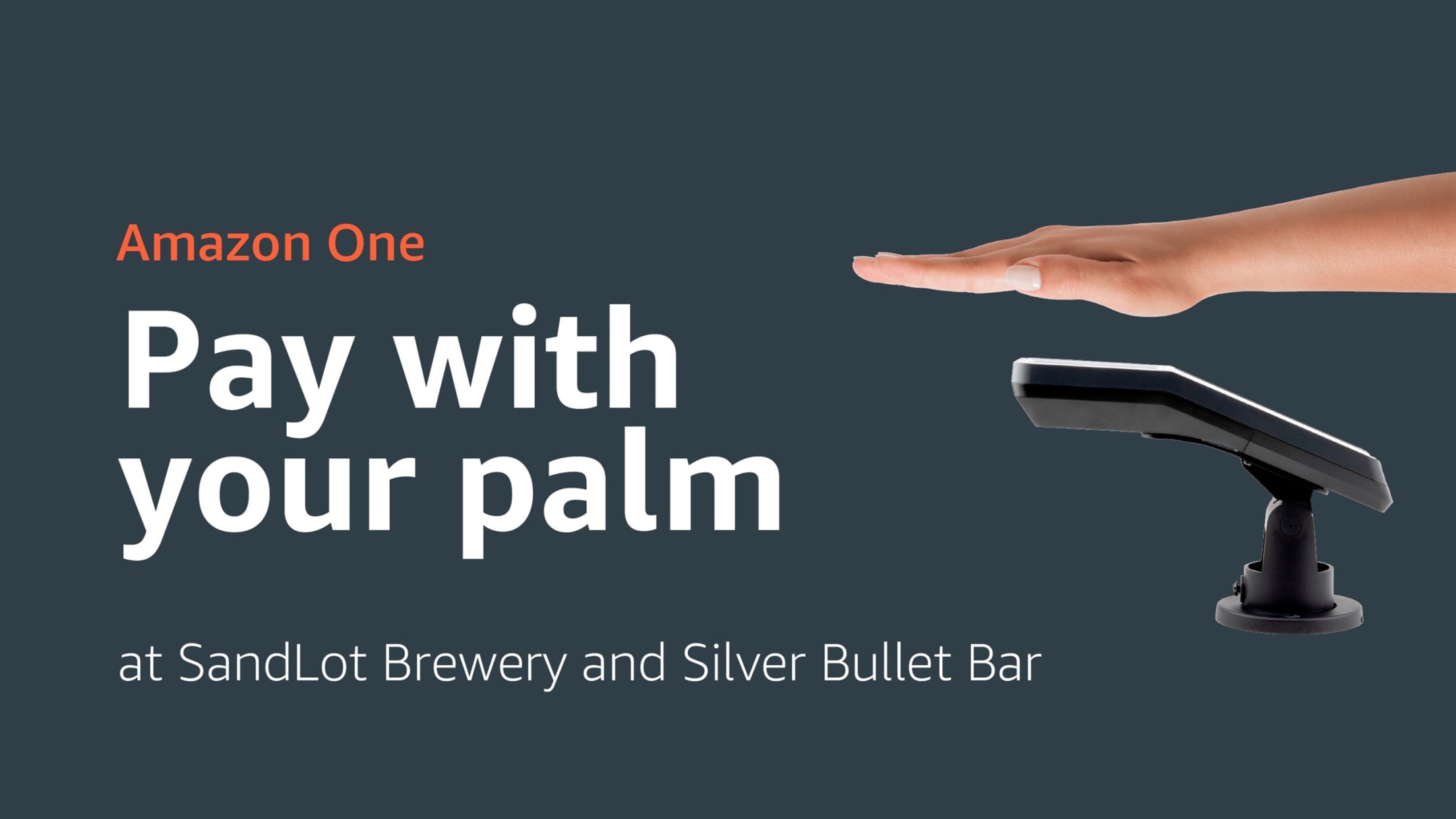 Amazon One - Pay with your palm at SandLot Brewery and Silver Bullet Bar