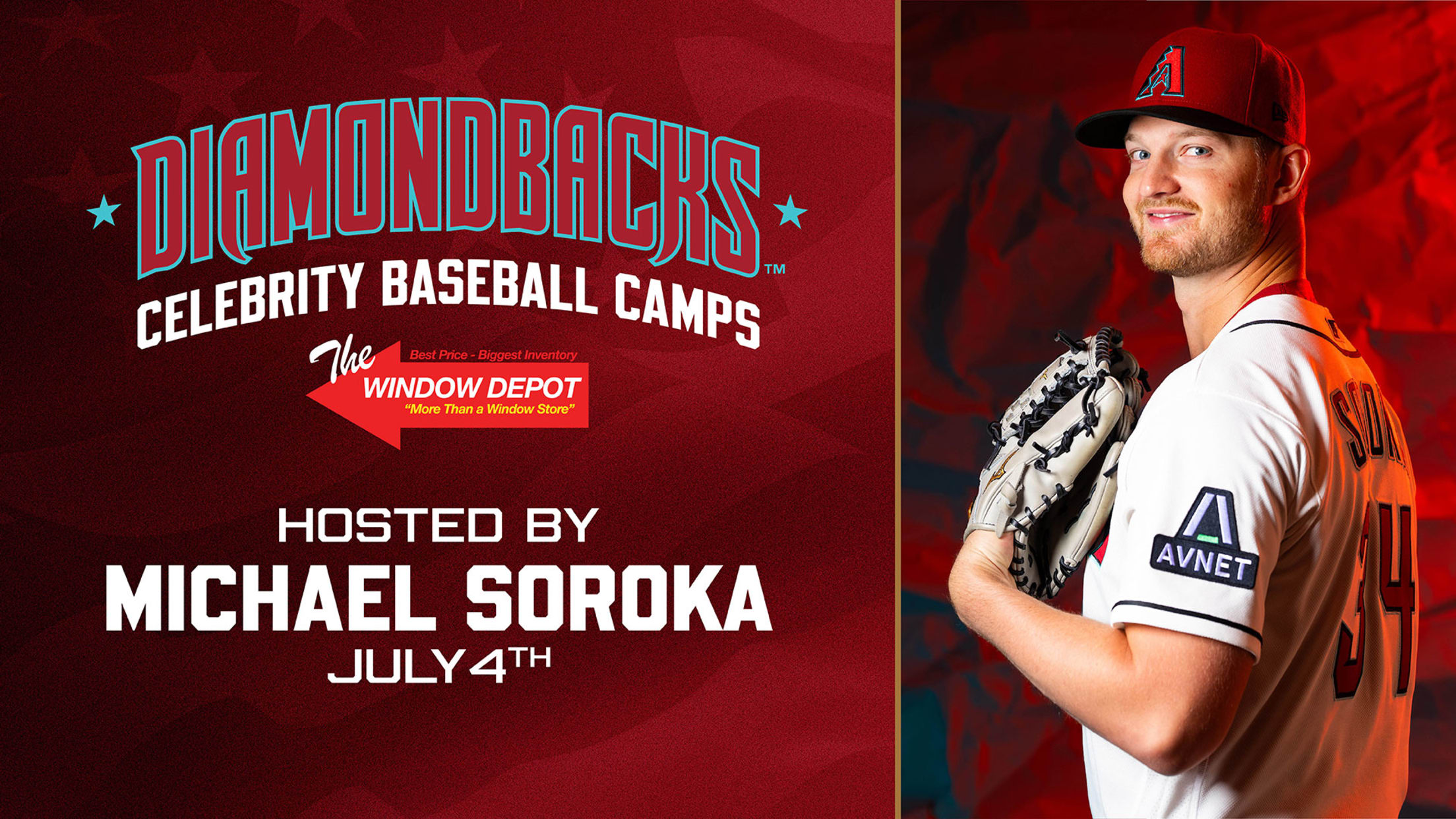 Diamondbacks celebrity baseball camps - Michael Soroka - July 4, 2026