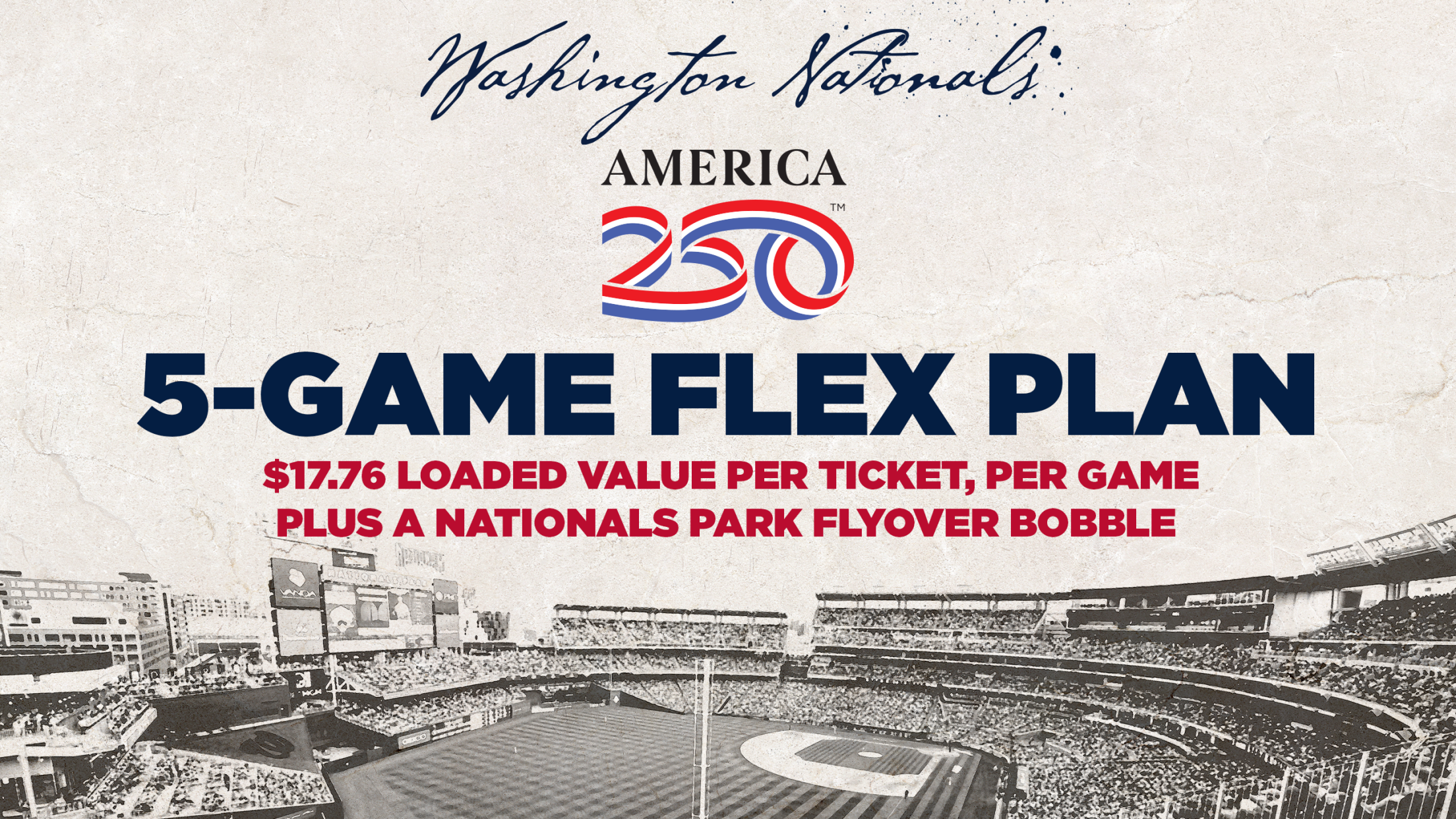 America 250 - 5-Game Flex Plan