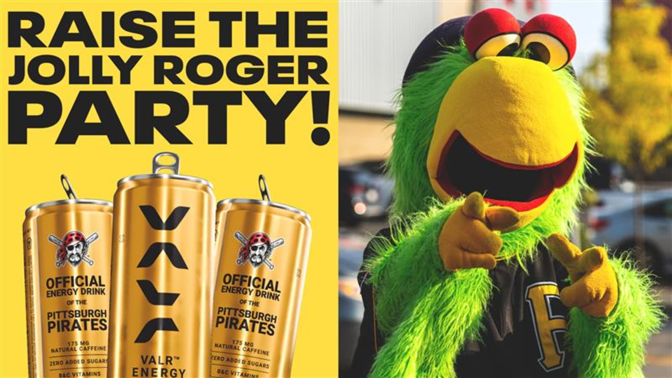 VALR - Official Energy Drink of the Pittsburgh Pirates