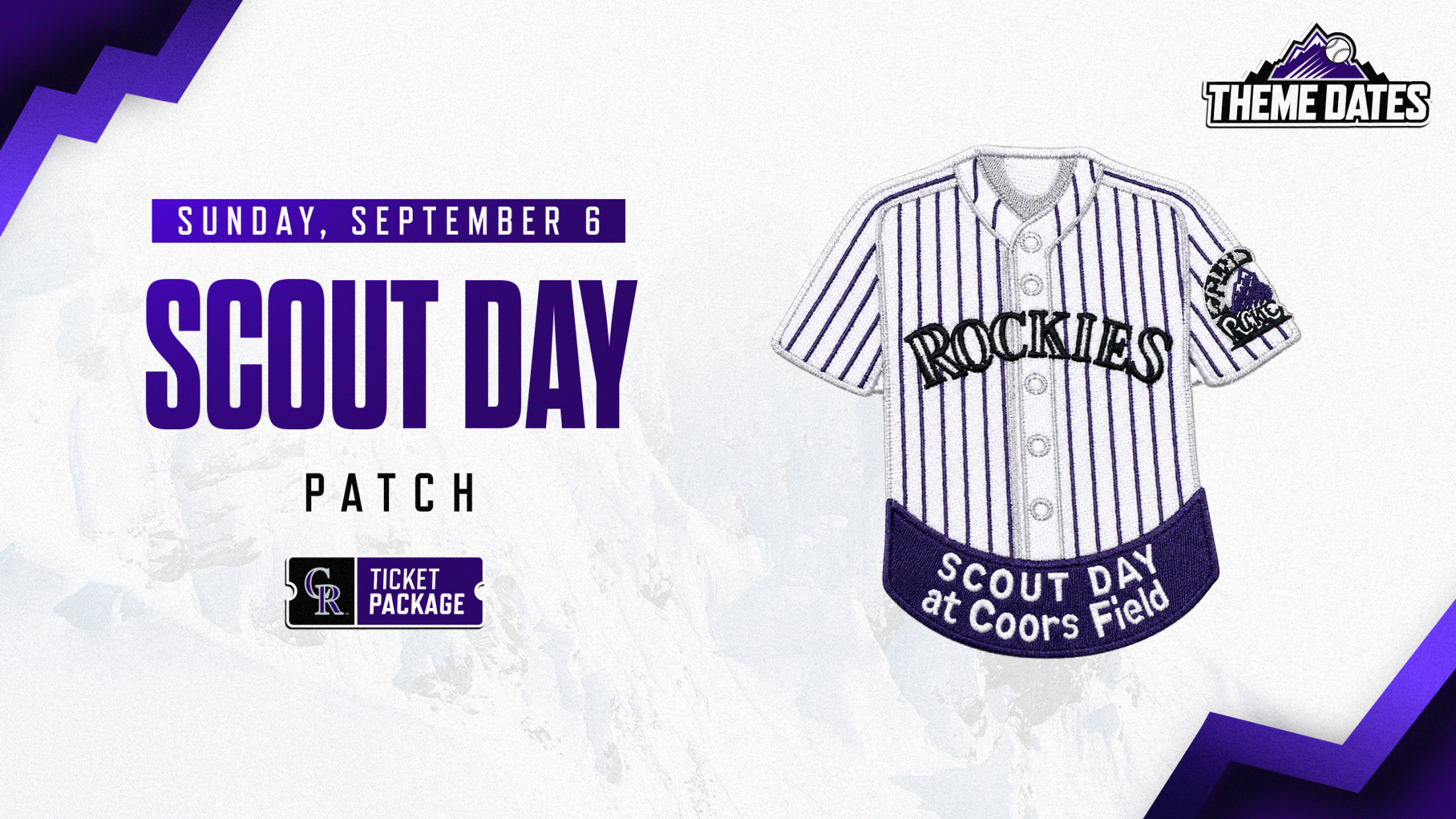 Purchase Scout Day tickets on Sunday, September 6 to receive a limited-edition scout patch