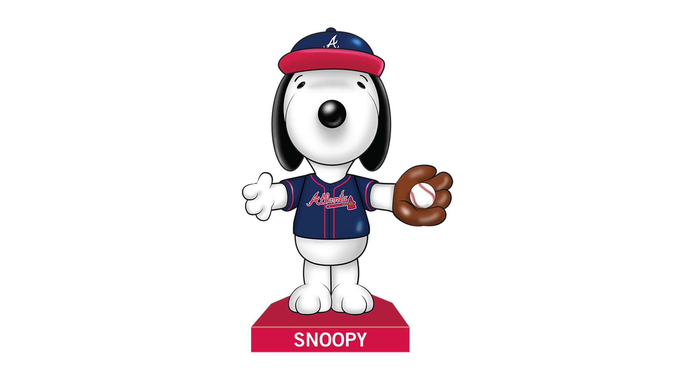 7” Atlanta Braves x Snoopy bobblehead