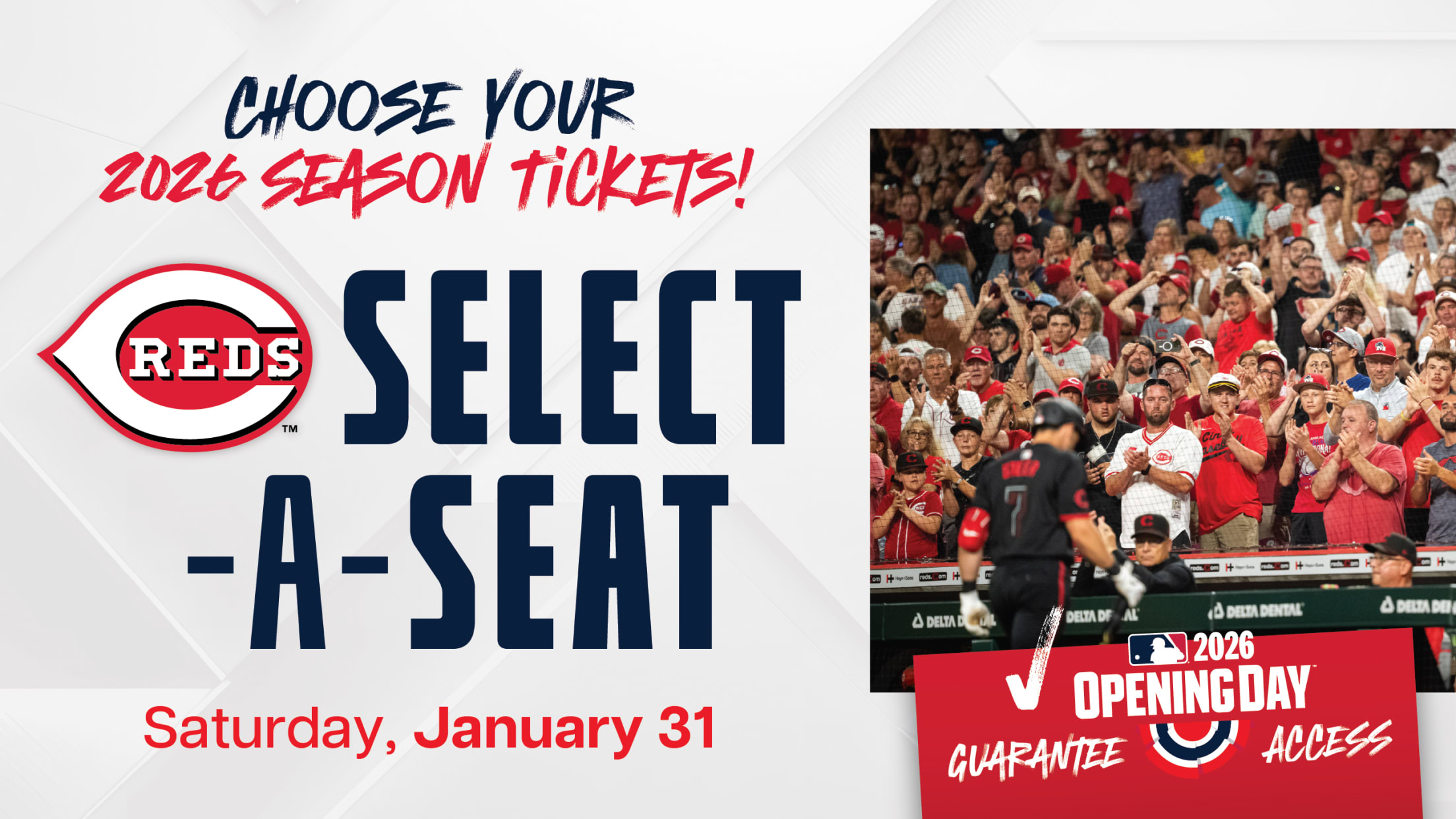 Reds Select-A-Seat Saturday, January 31