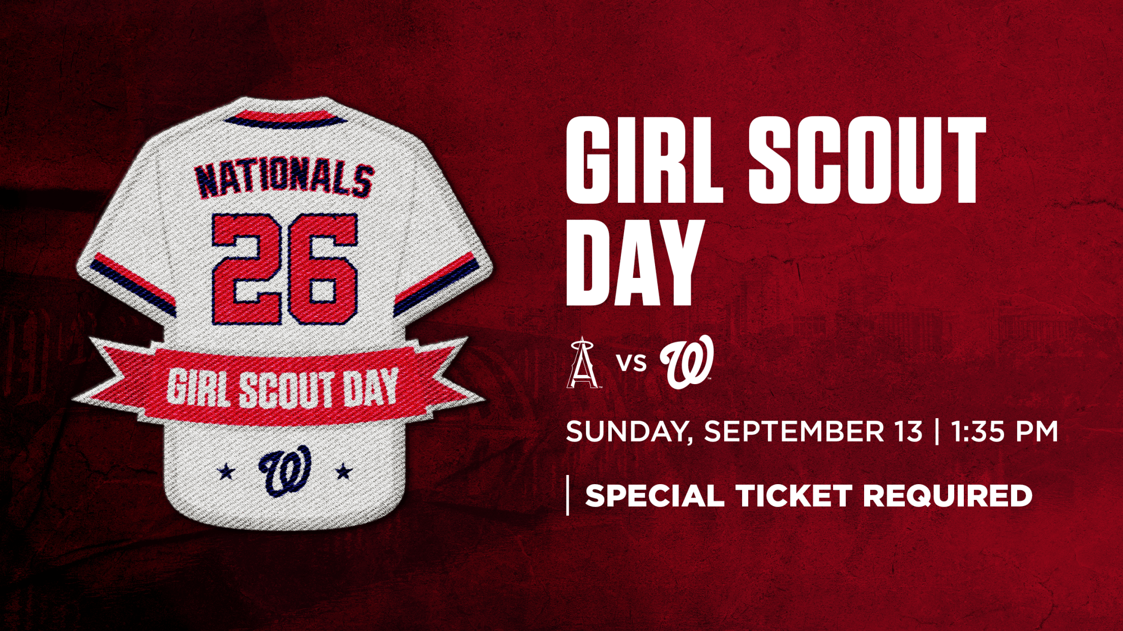 Girl Scout Day: Sunday, September 13 vs. Los Angeles Angels
