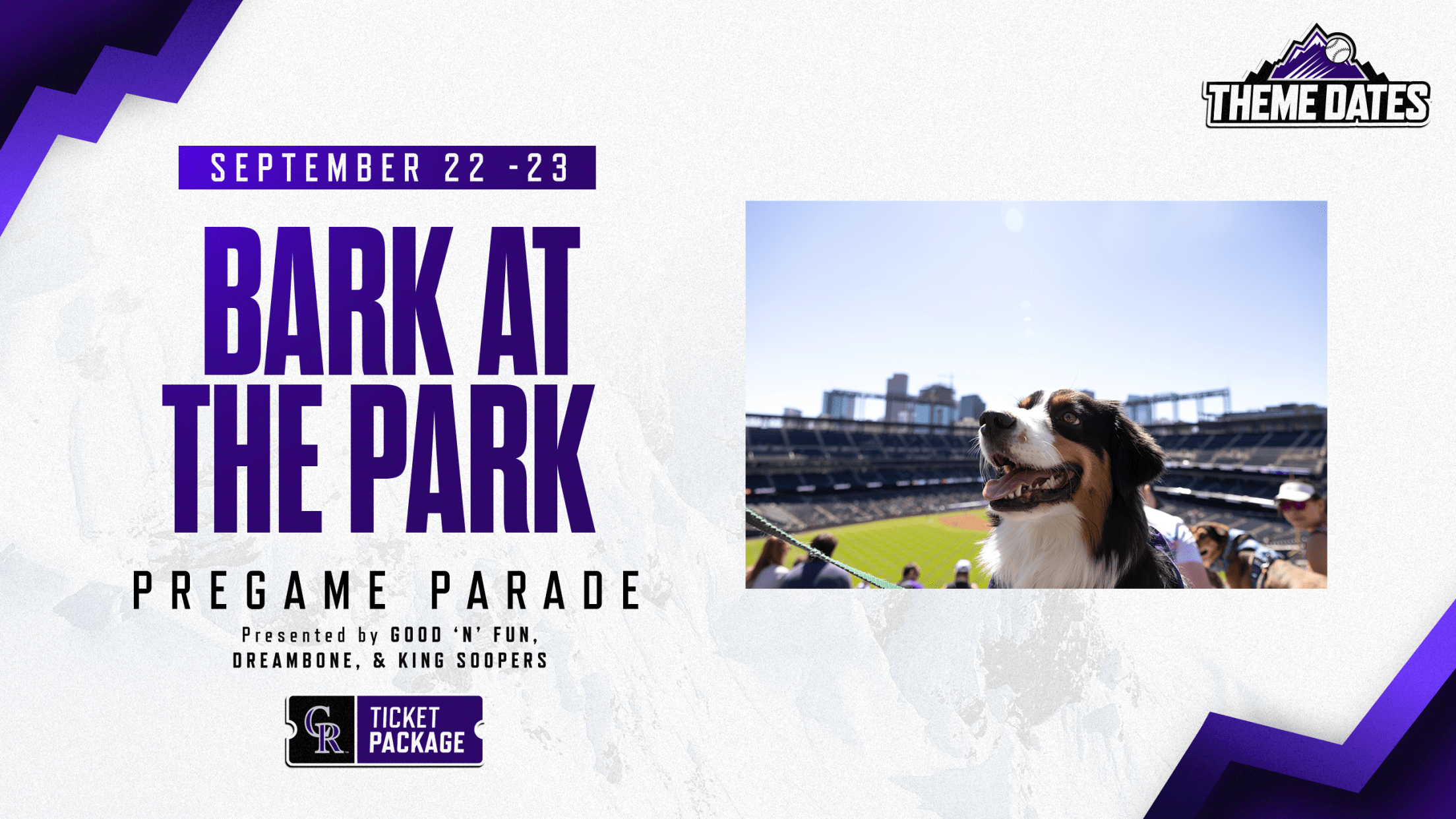 Purchase Bark at the Park Tickets on Monday, September 22 and Tuesday, September 23