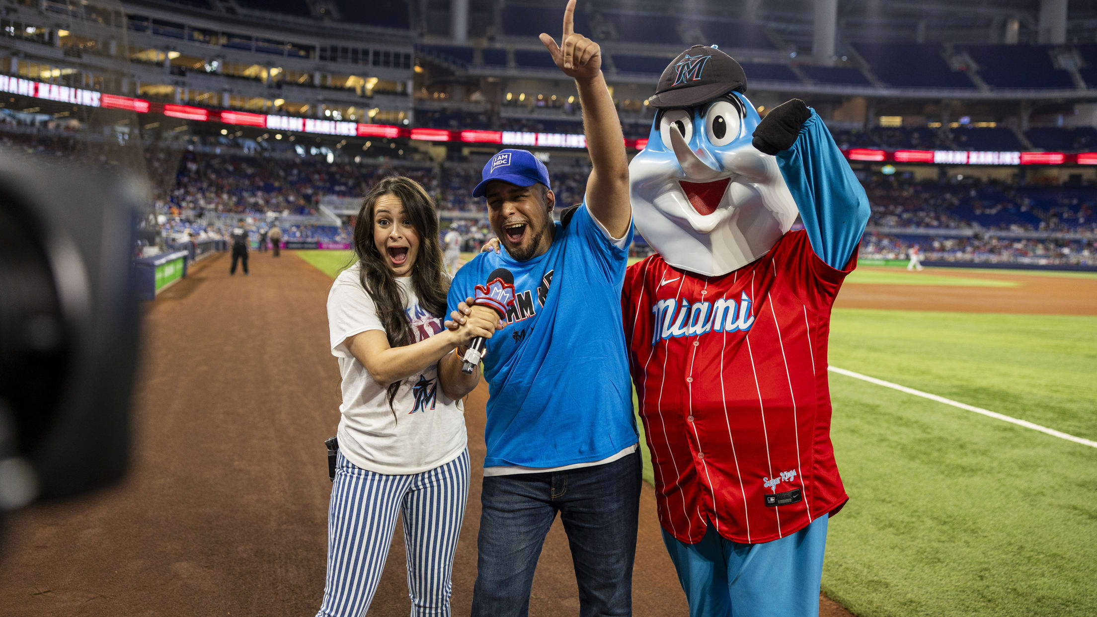 Play Ball Announcement at a Marlins game