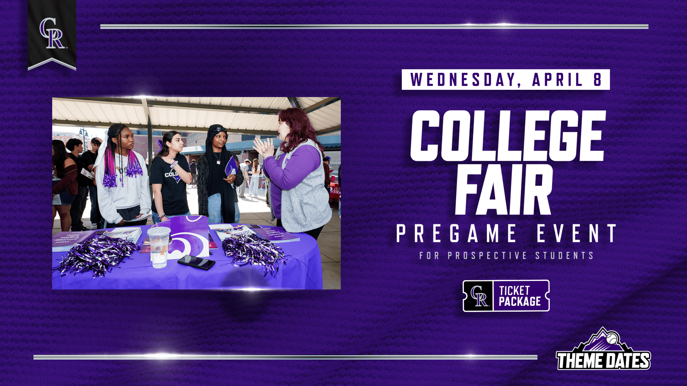 Purchase tickets for College Fair at Coors Field on Wednesday, April 8