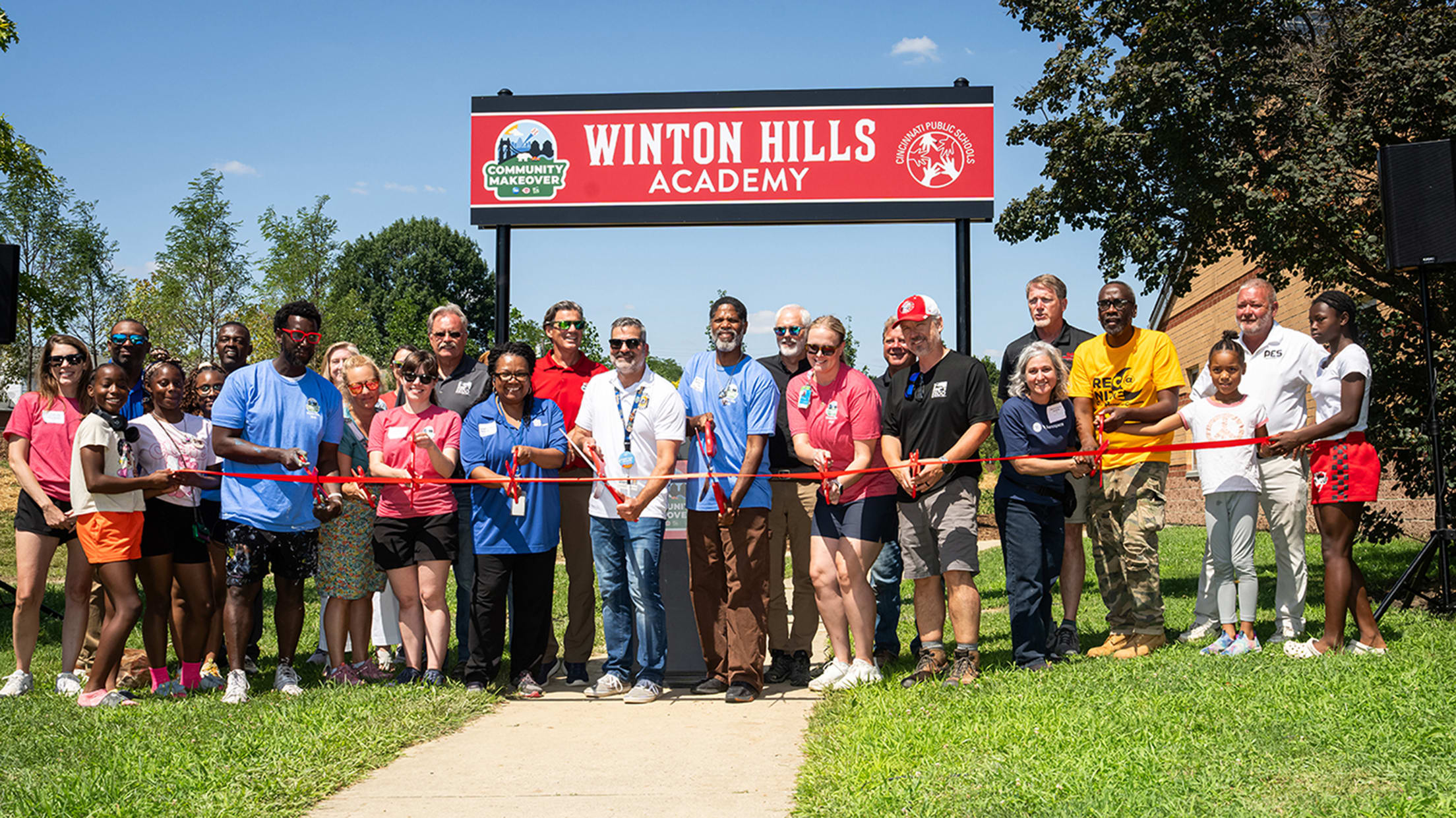 Official ribbon cutting to conclude the 2026 Community Makeover.