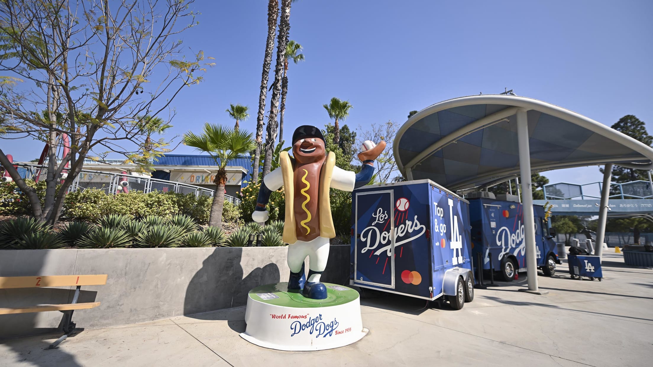 Attractions - Dodger Dog Statue