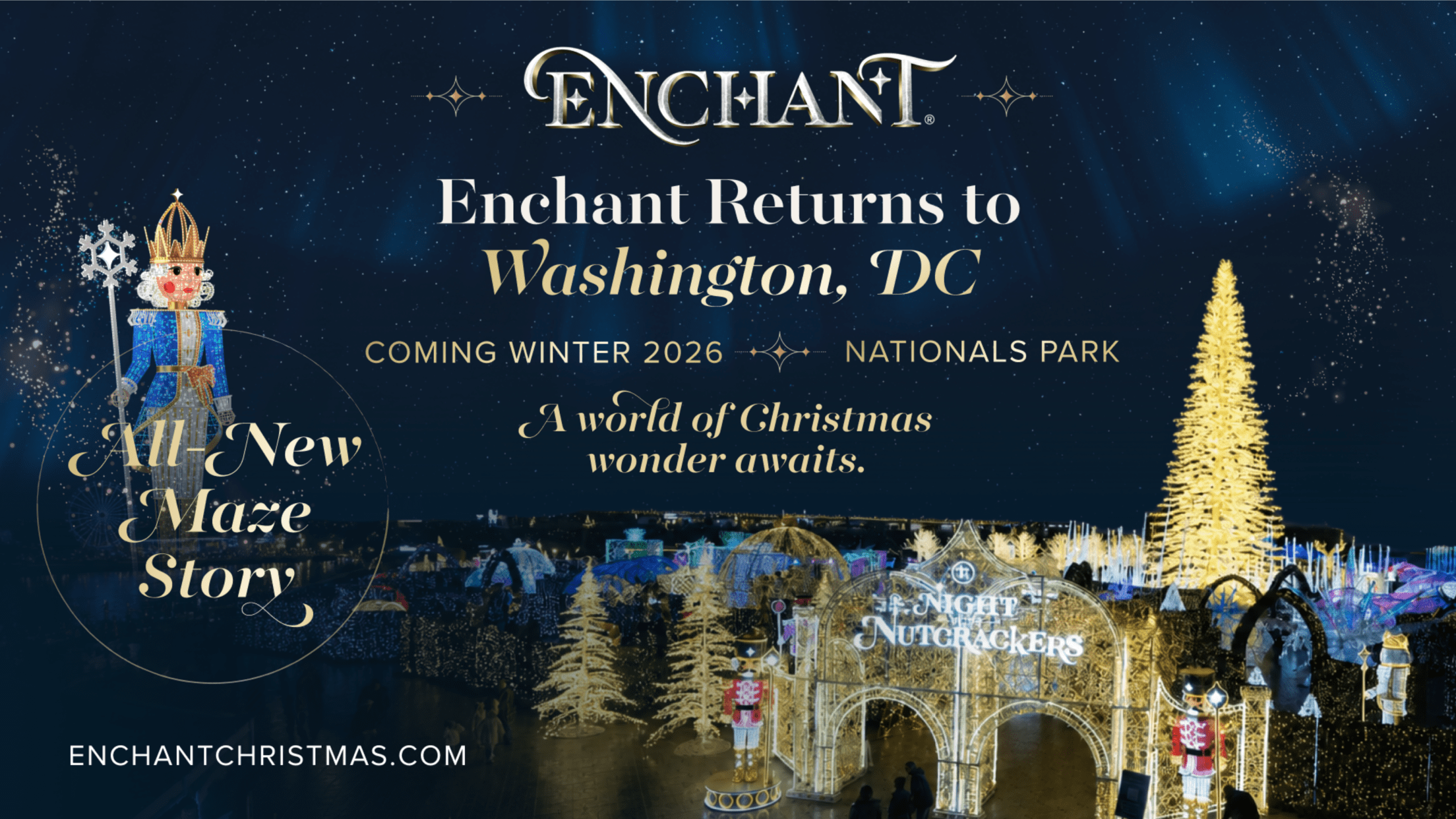 Enchant Returns to Nationals Park for the 2026 Holiday Season!