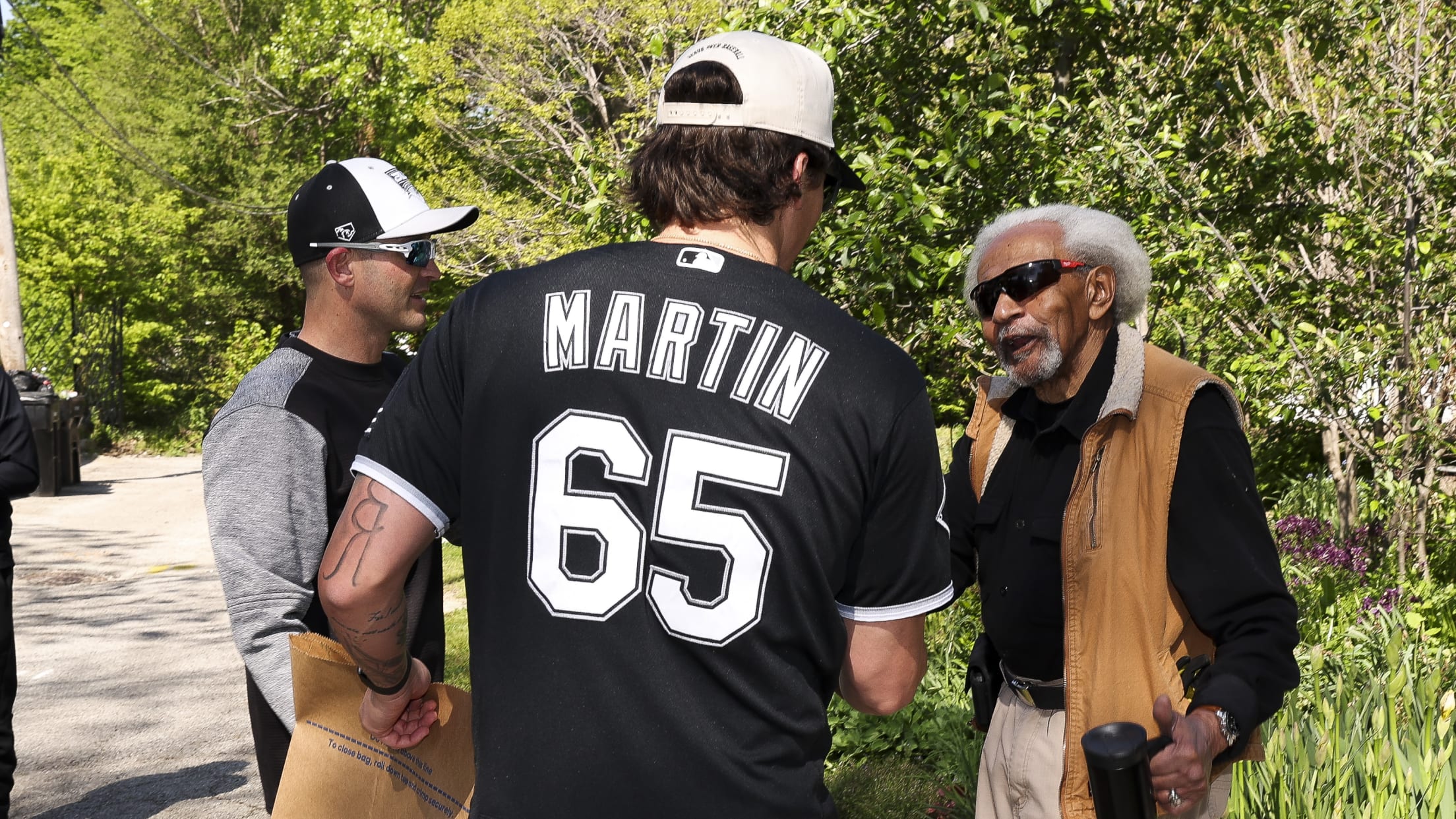 Davis Martin meets with a member of the Amateur City Elite (ACE).