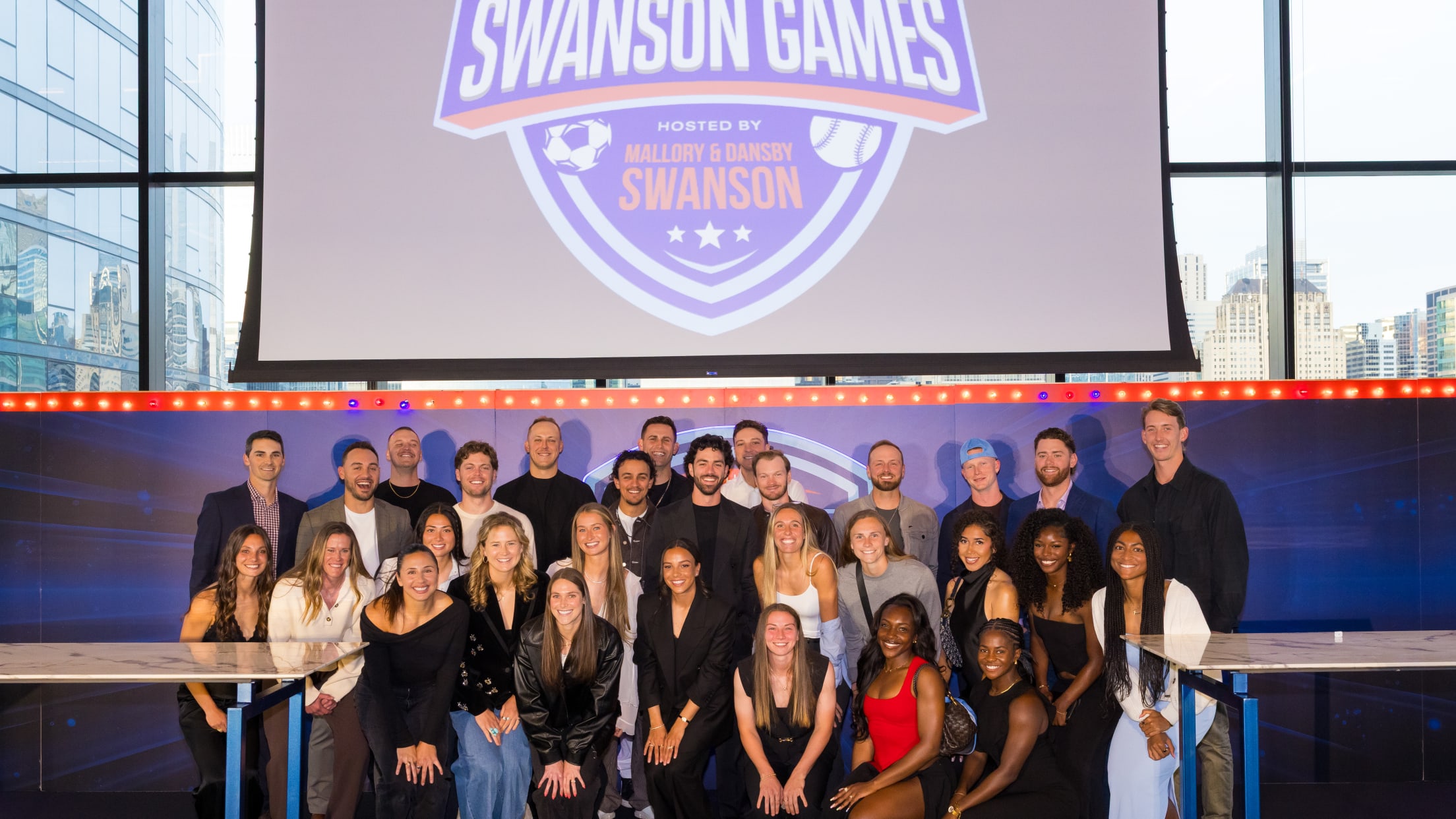 Dansby Swanson and Mallory Pugh Swanson host The Swanson Games.