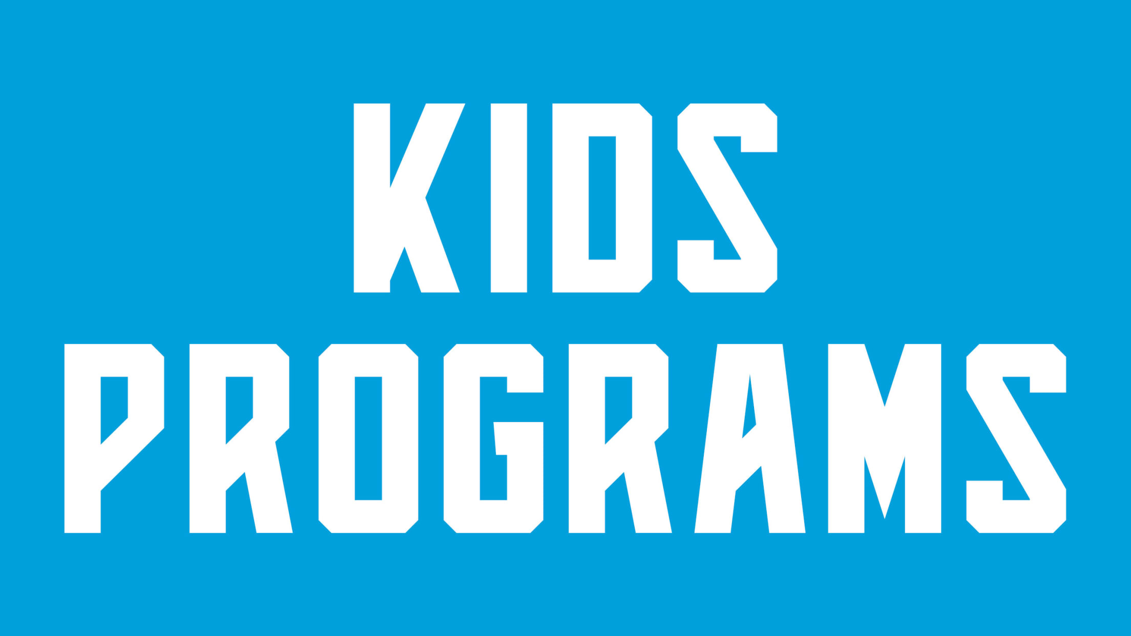 Kids Programs