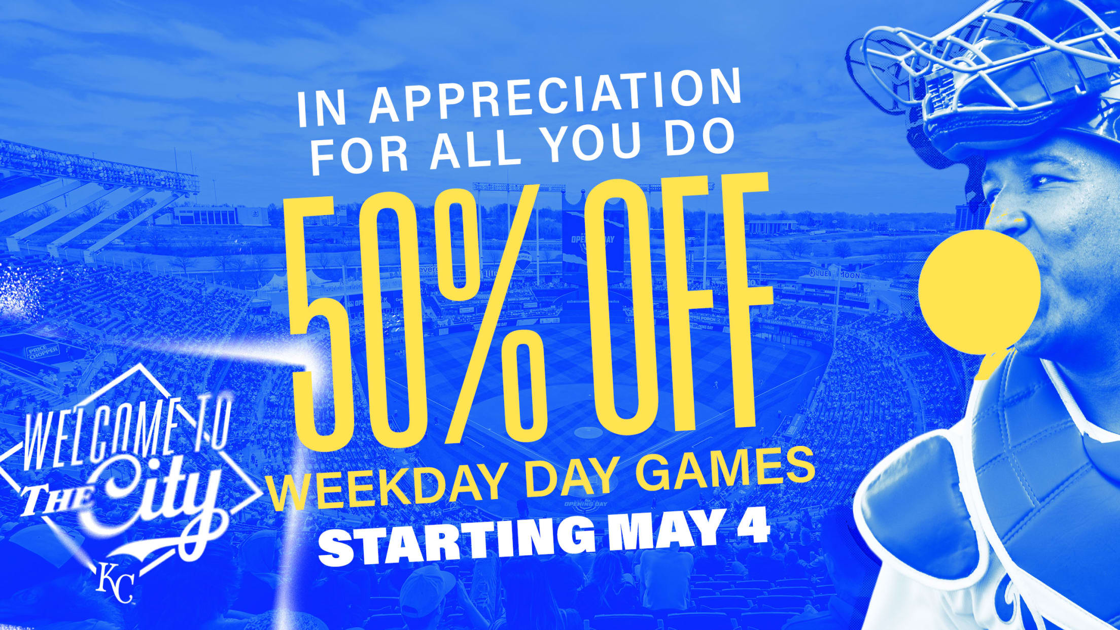 50% Off Weekday Day Games Starting May 4