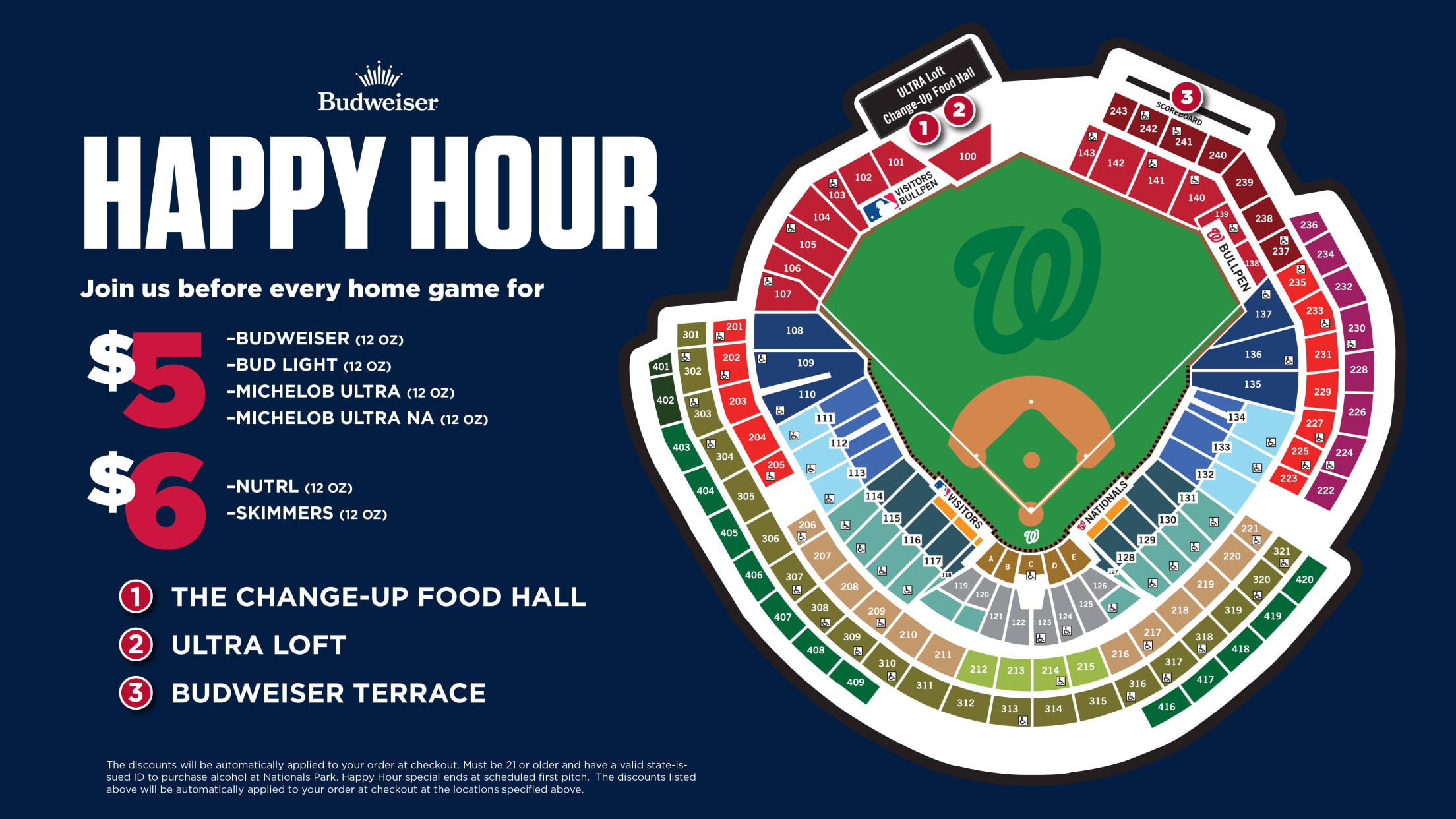 Happy Hour Locations Map