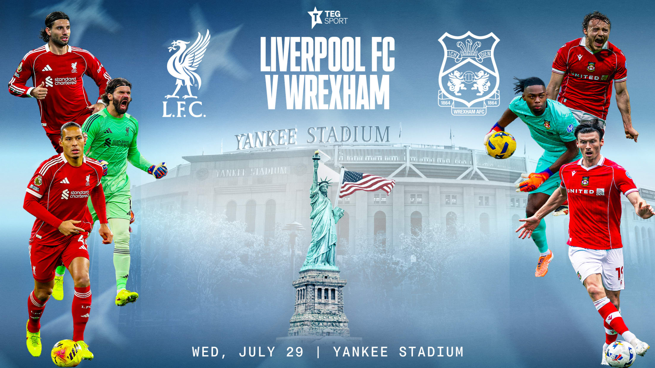 Liverpool FC v Wrexham | Wed, July 29 | Yankee Stadium