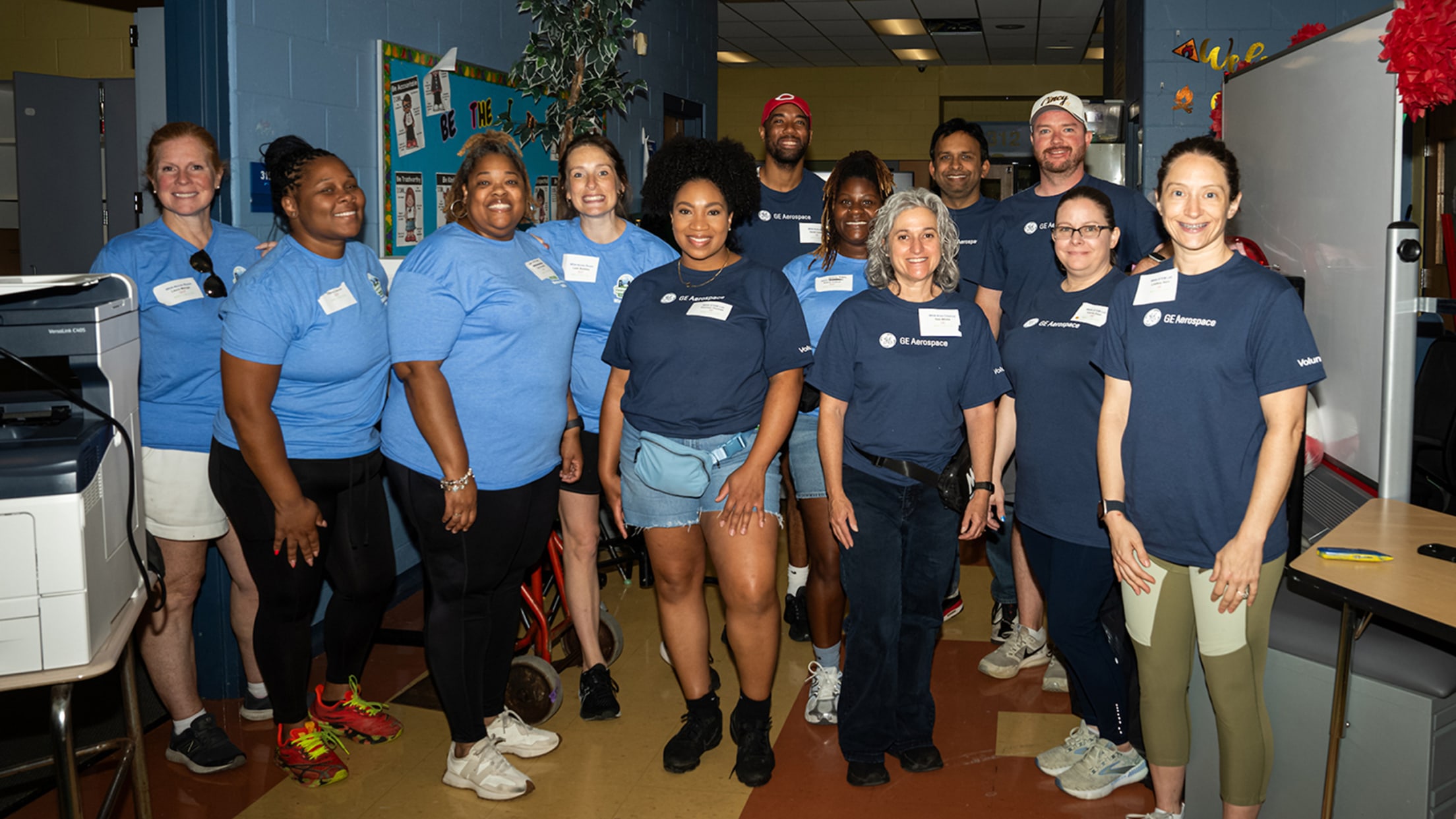 Group photo of volunteers.