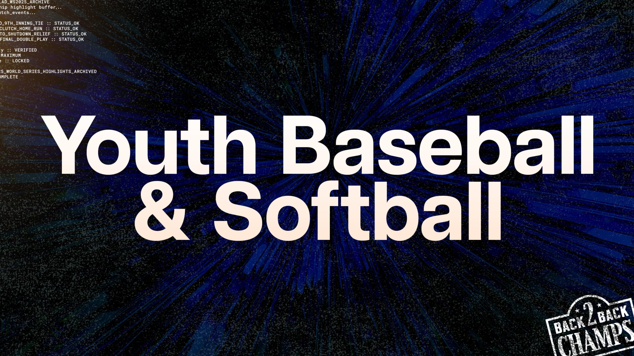 Youth Baseball & Softball
