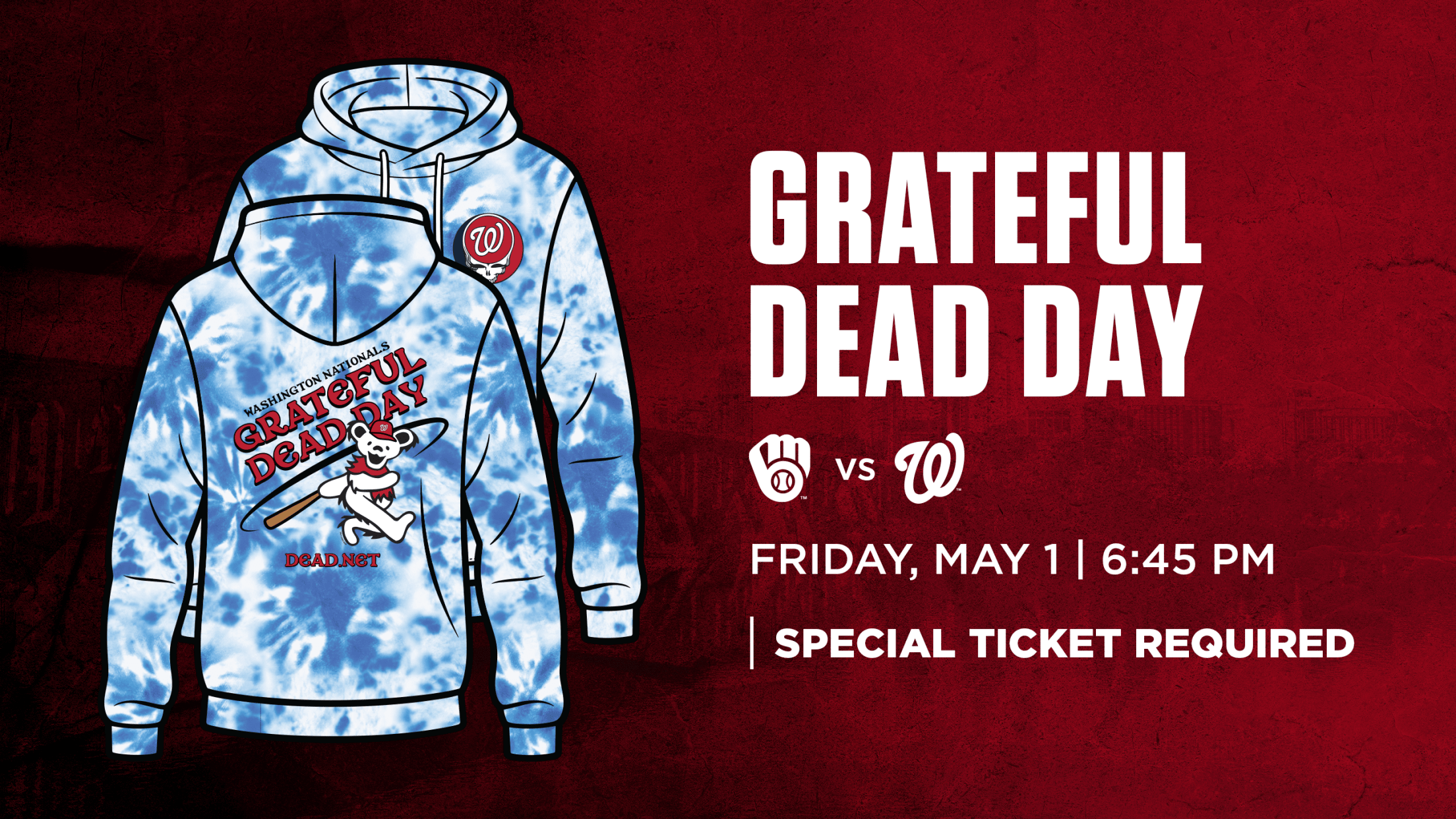 Grateful Dead Day: Friday, May 1 vs. Milwaukee Brewers